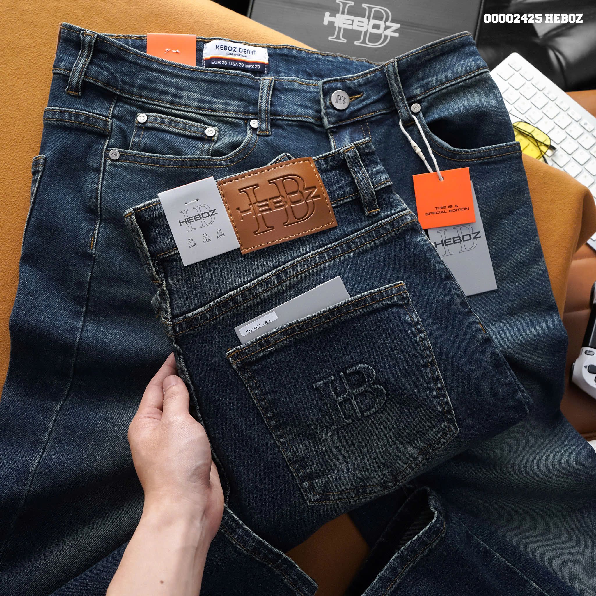 Quần jean nam Heboz basic slim 082 - 00002425