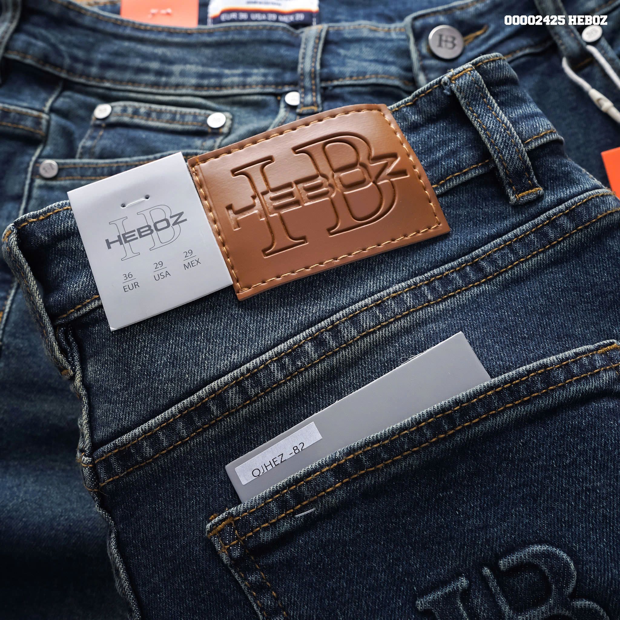 Quần jean nam Heboz basic slim 082 - 00002425