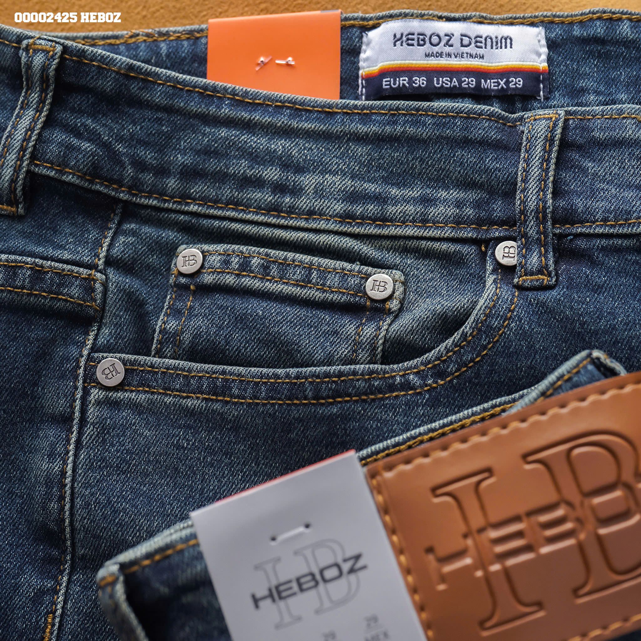 Quần jean nam Heboz basic slim 082 - 00002425