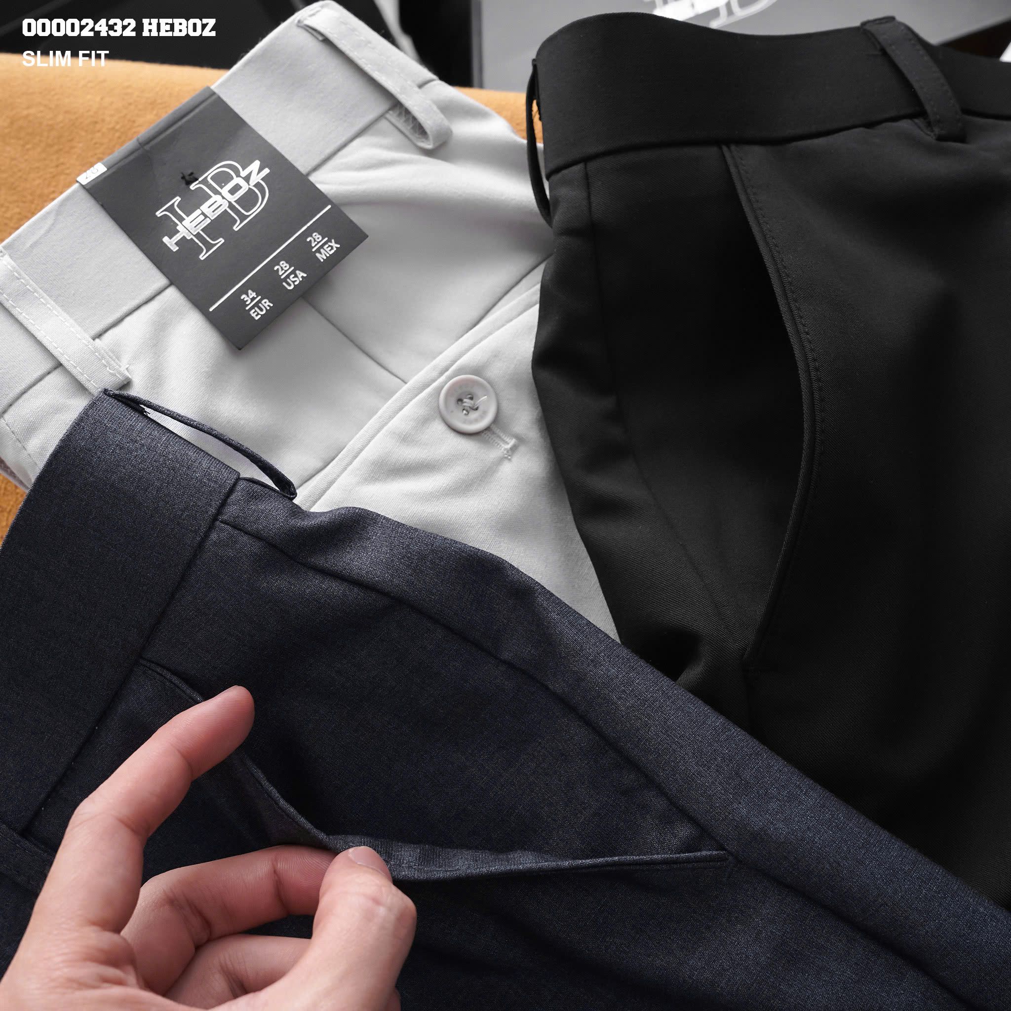 Quần tây nam Heboz softcool dáng slim 3M - 00002432