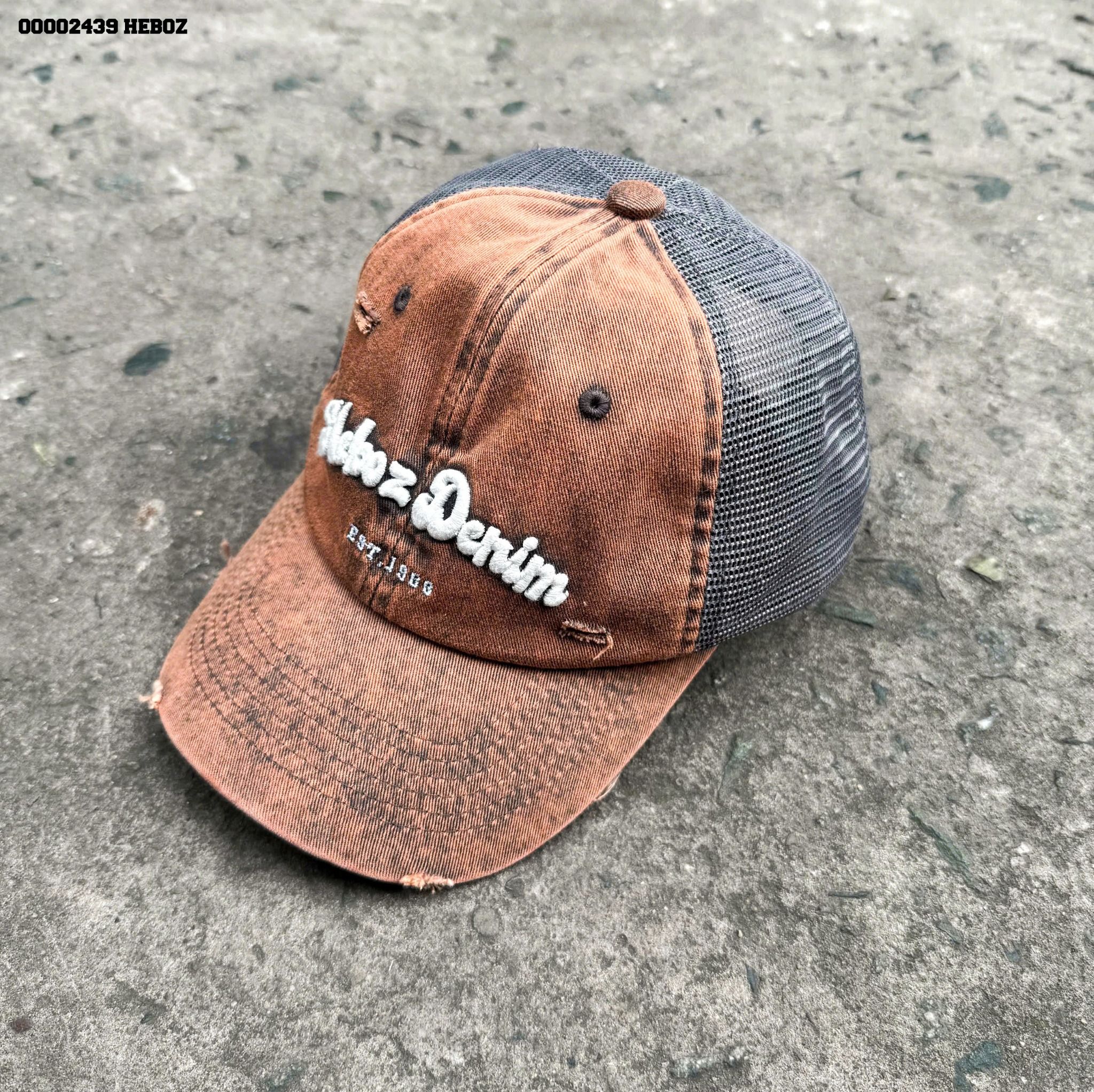Nón nam Heboz denim wash 2M - 00002439