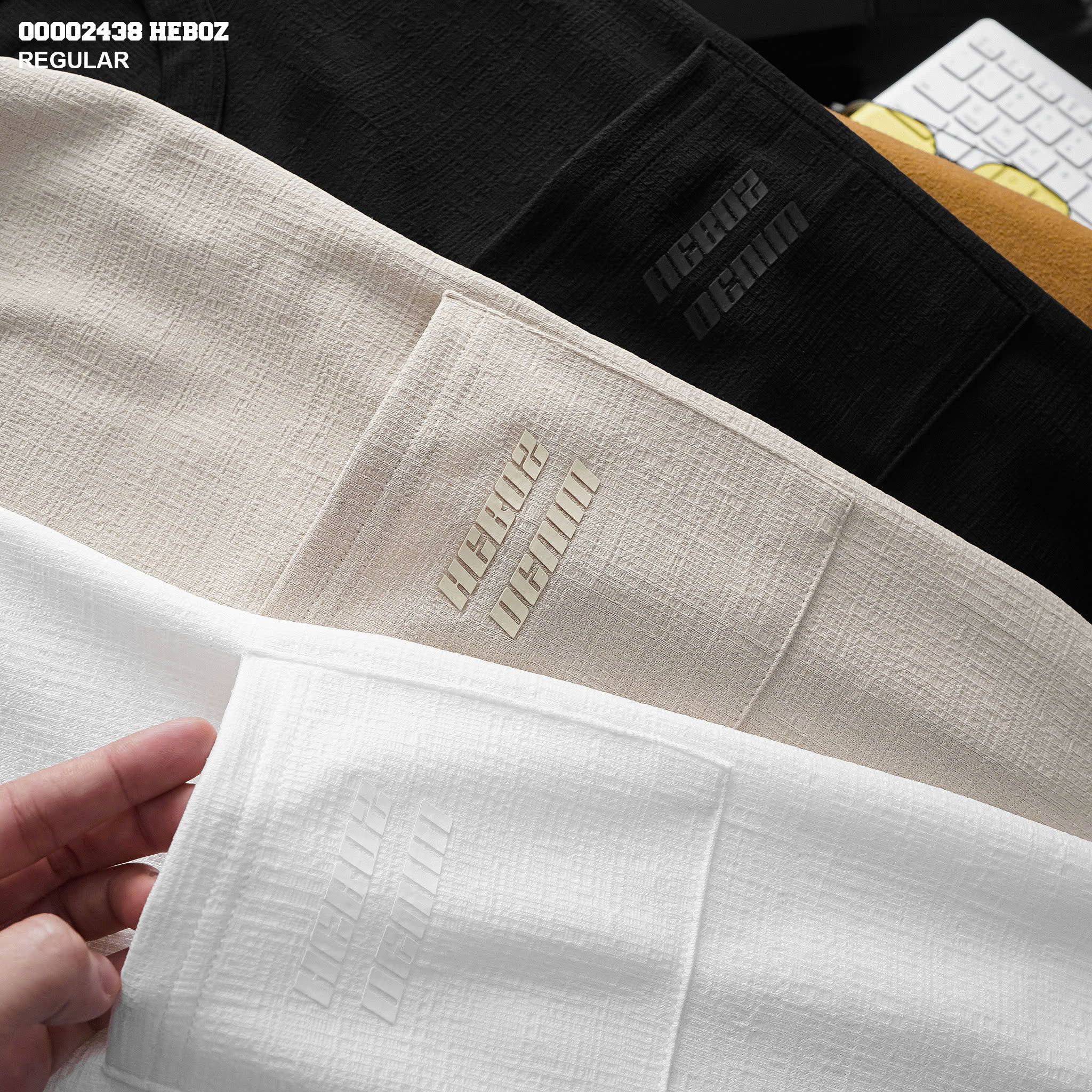 Áo thun nam Heboz vải JACQUARD 3M - 00002438