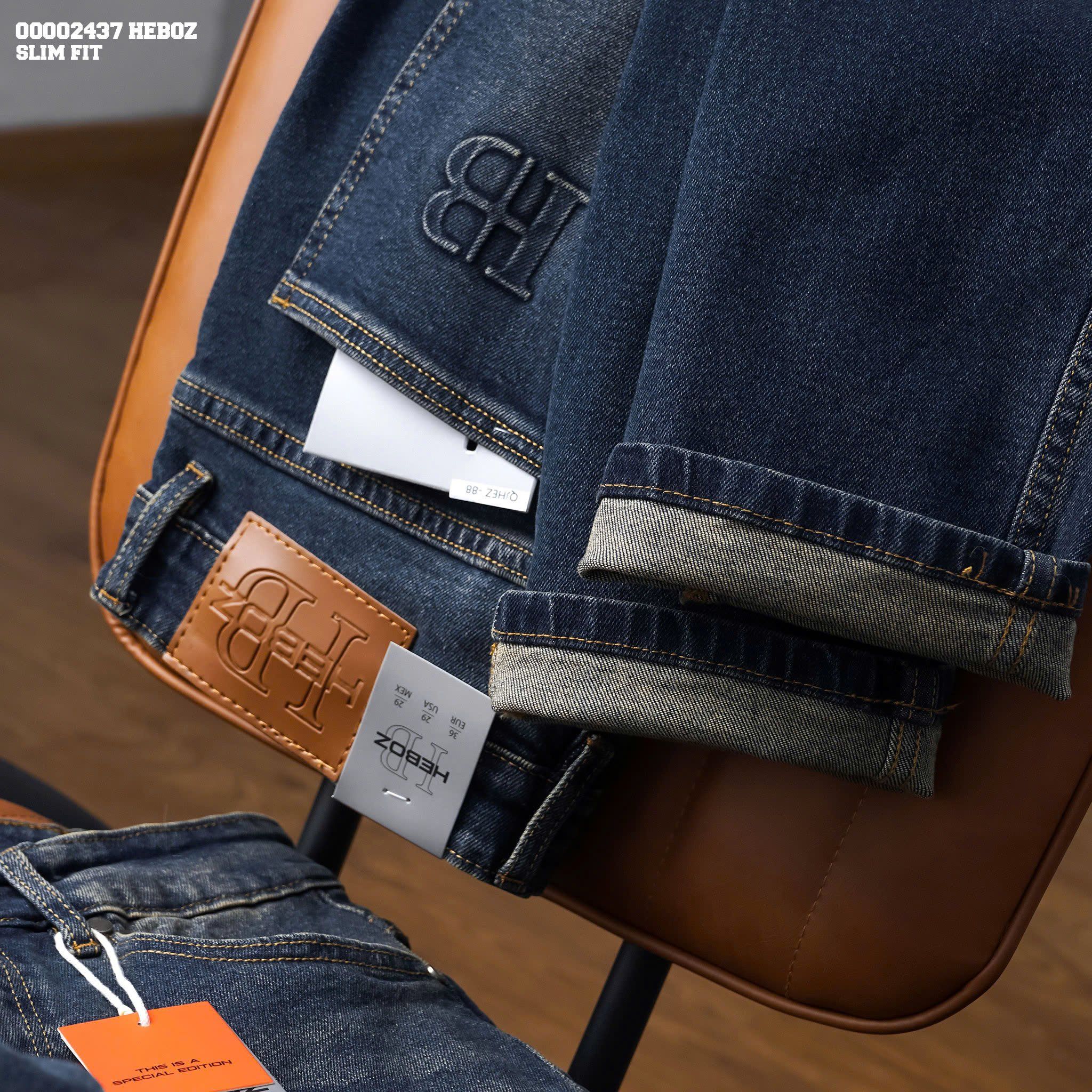 Quần jean nam Heboz basic dáng slim 088 - 00002437
