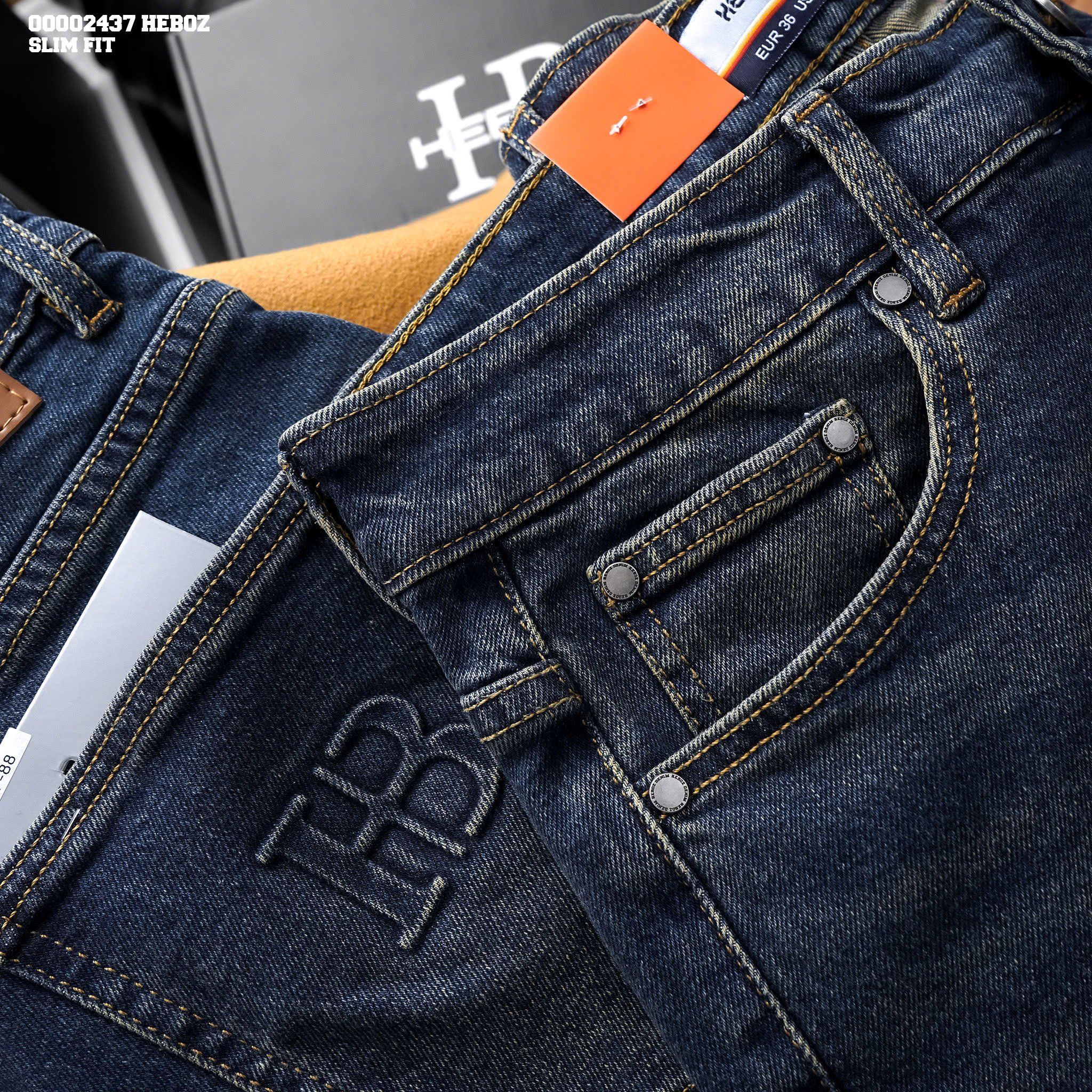 Quần jean nam Heboz basic dáng slim 088 - 00002437