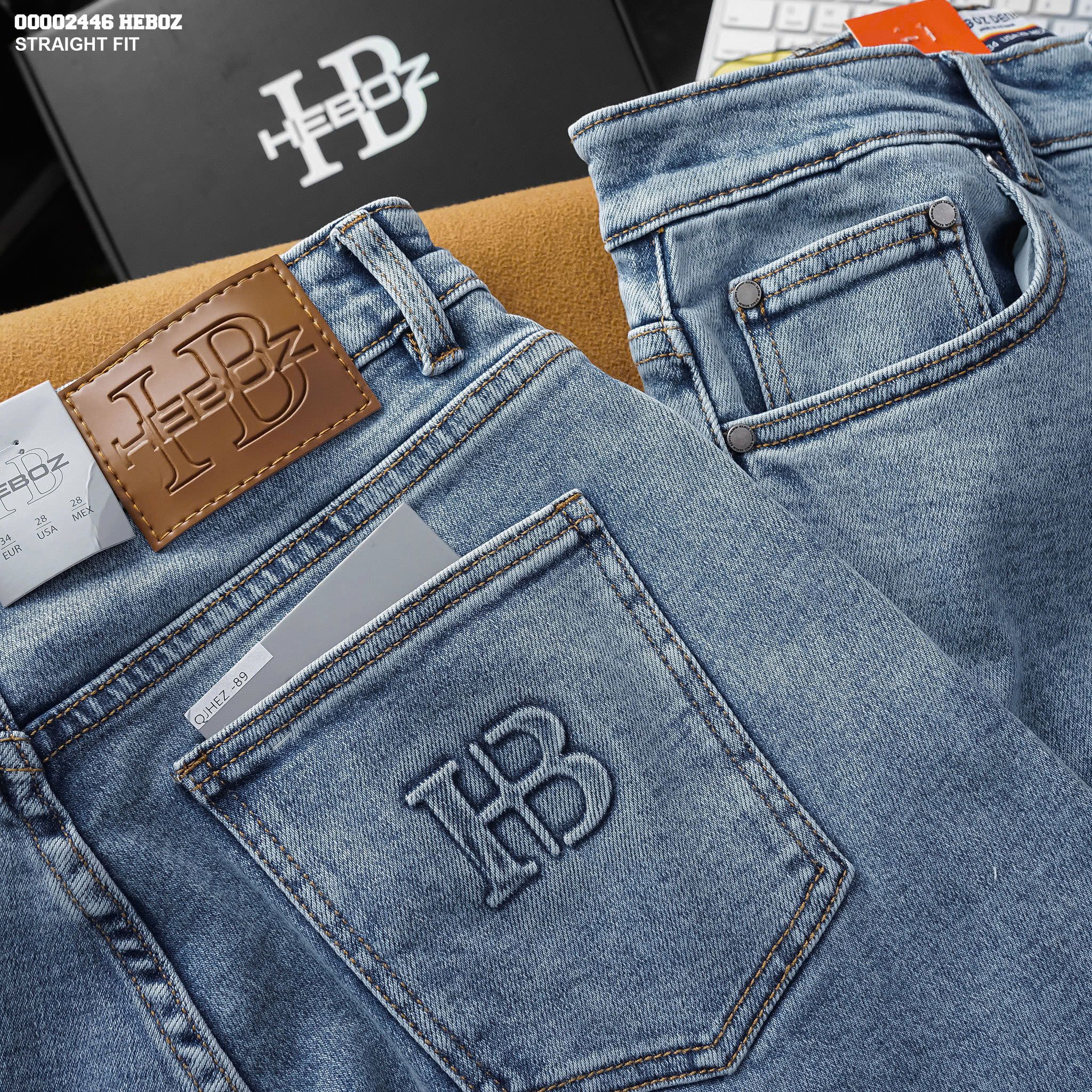 Quần jean nam Heboz dáng straight fit 089 - 00002446