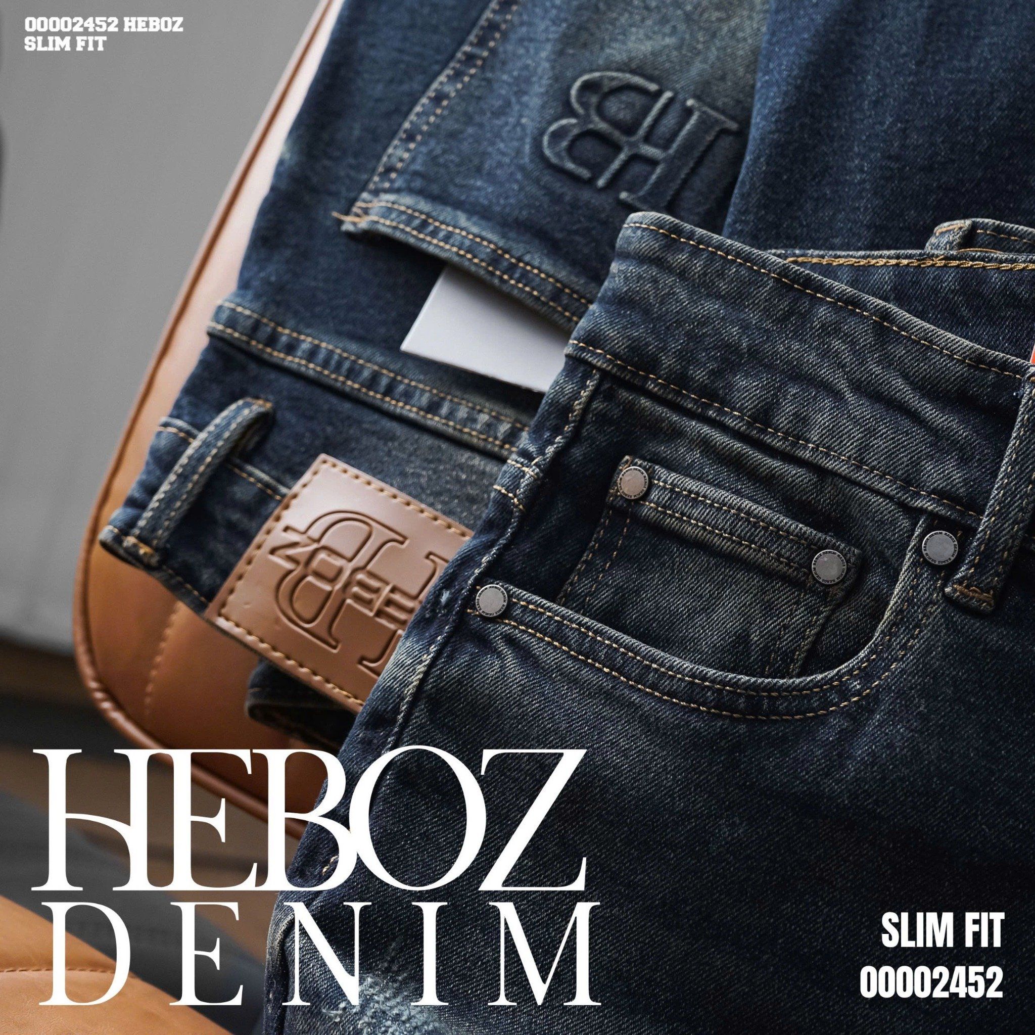 Quần jean nam Heboz basic dáng slim 092 - 00002452