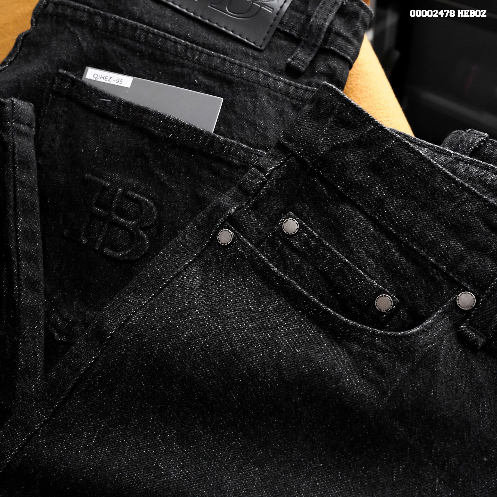 Quần jean nam Heboz basic dáng slim D095 - 00002478