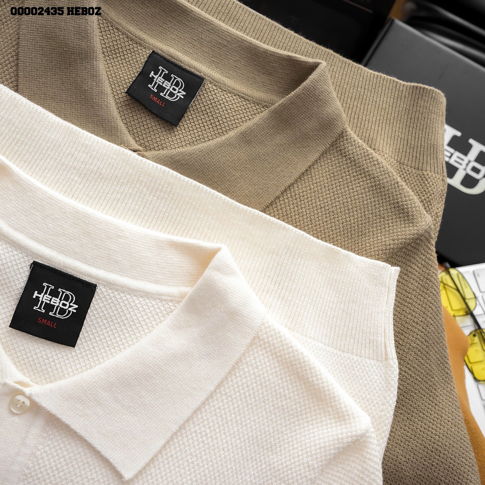 Áo polo nam Heboz len Knit basic 2M - 00002435