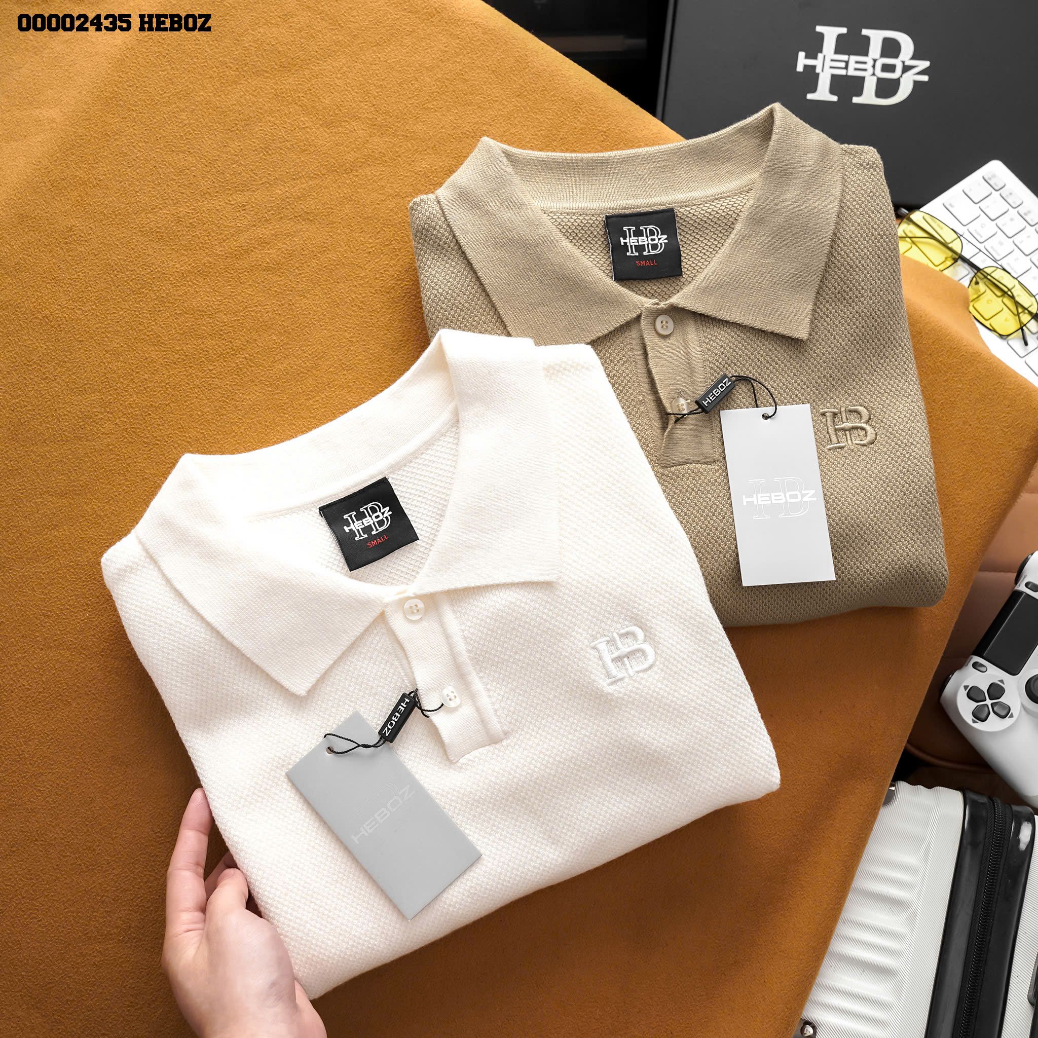 Áo polo nam Heboz len Knit basic 2M - 00002435
