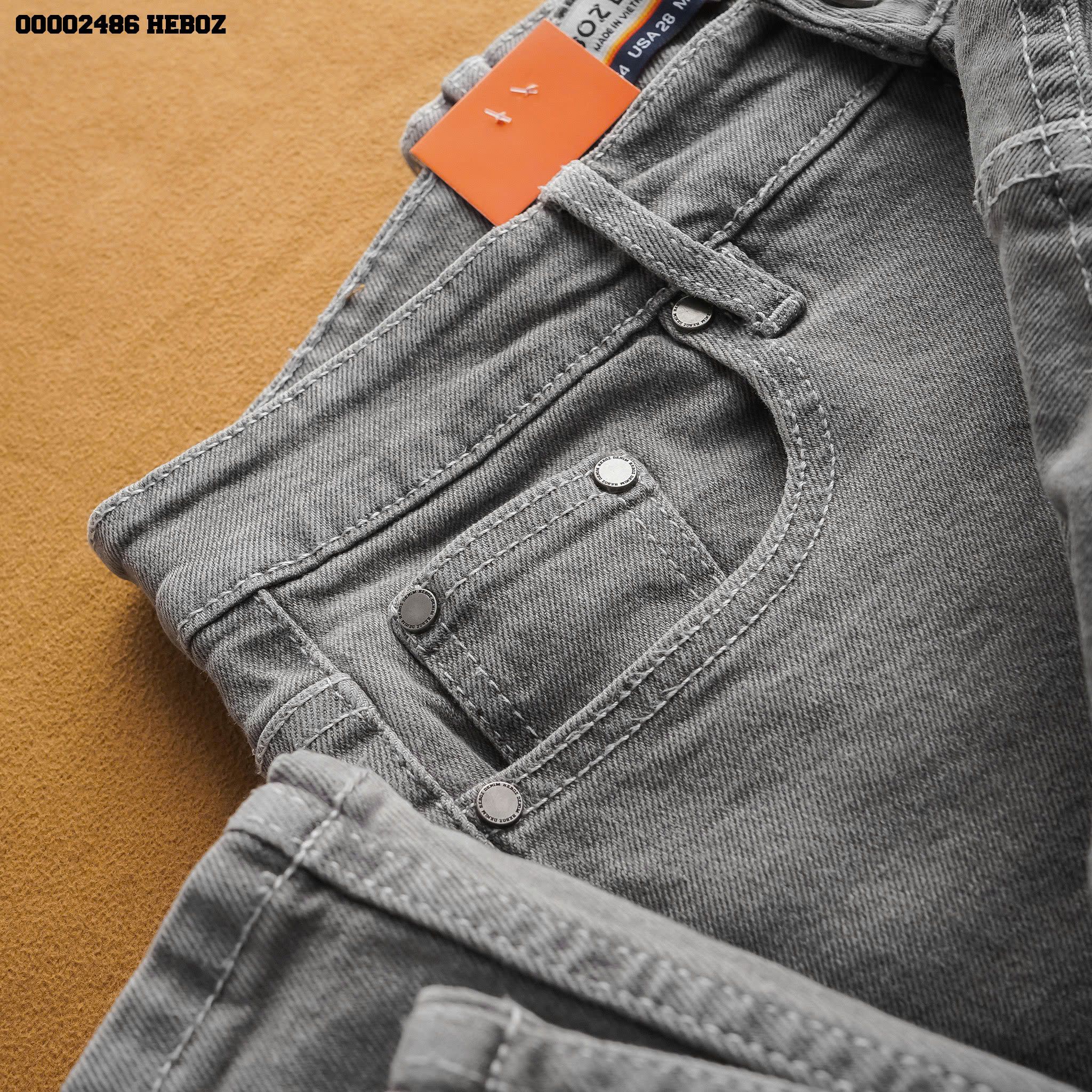 Quần jean nam Heboz basic dáng slim D099 - 00002486