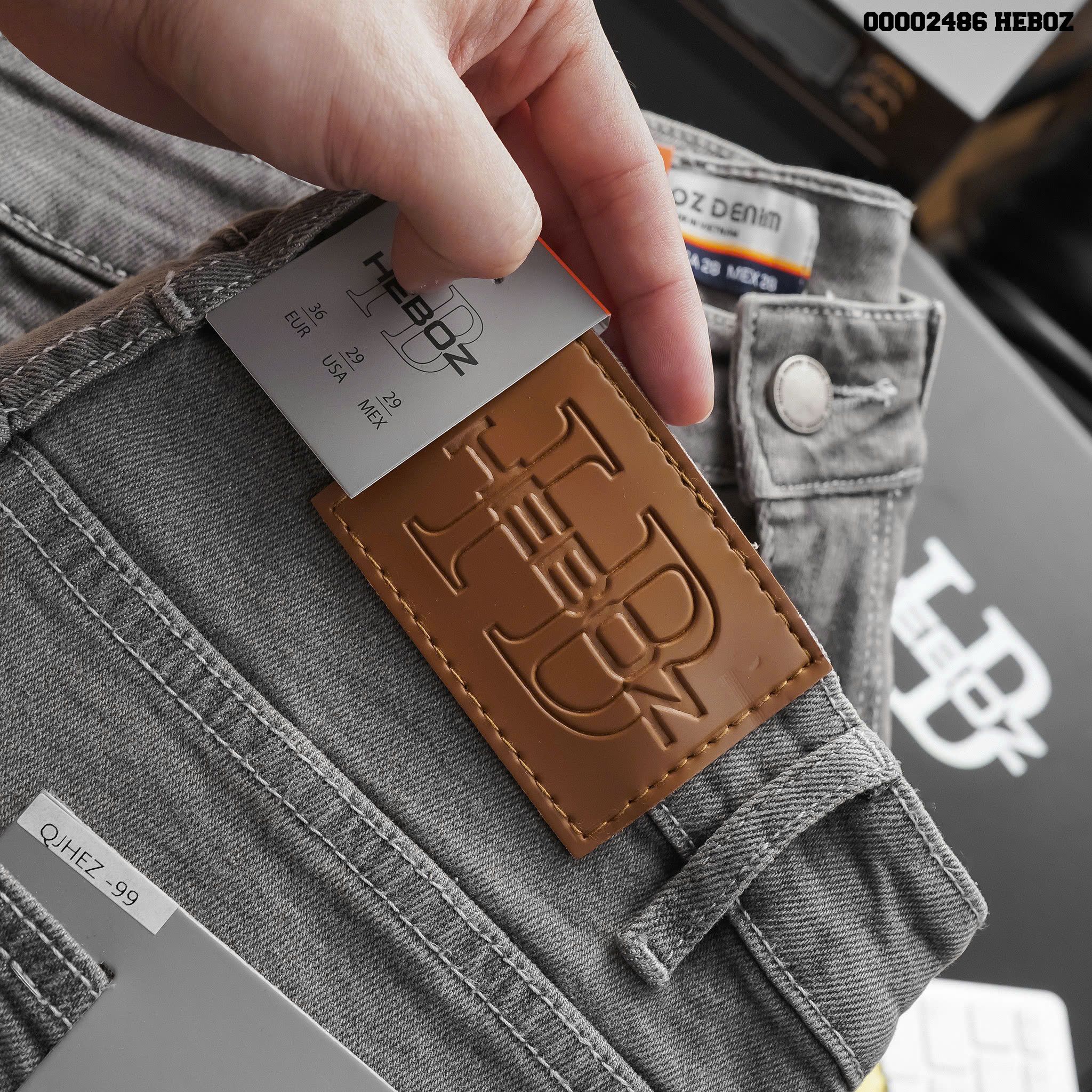Quần jean nam Heboz basic dáng slim D099 - 00002486