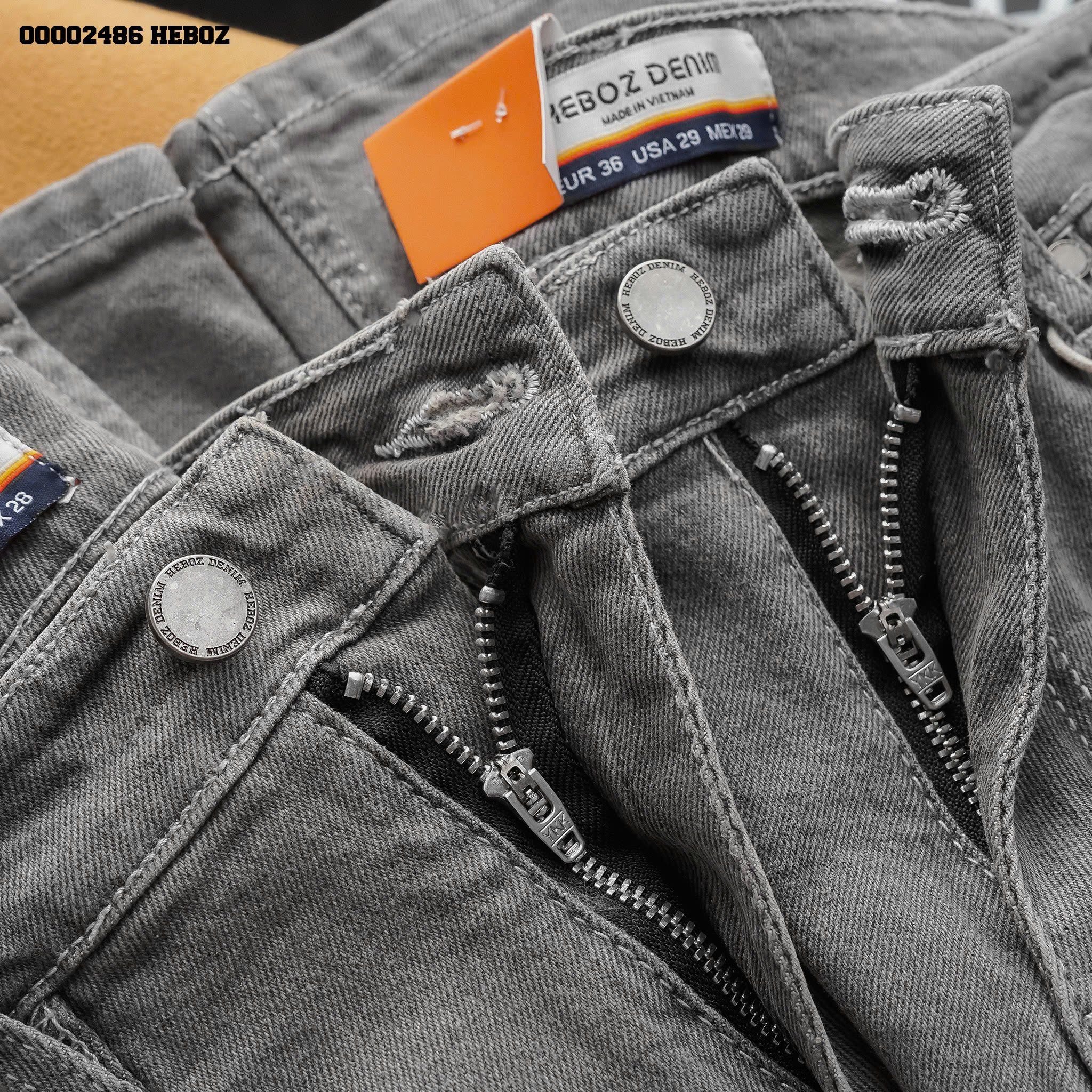 Quần jean nam Heboz basic dáng slim D099 - 00002486