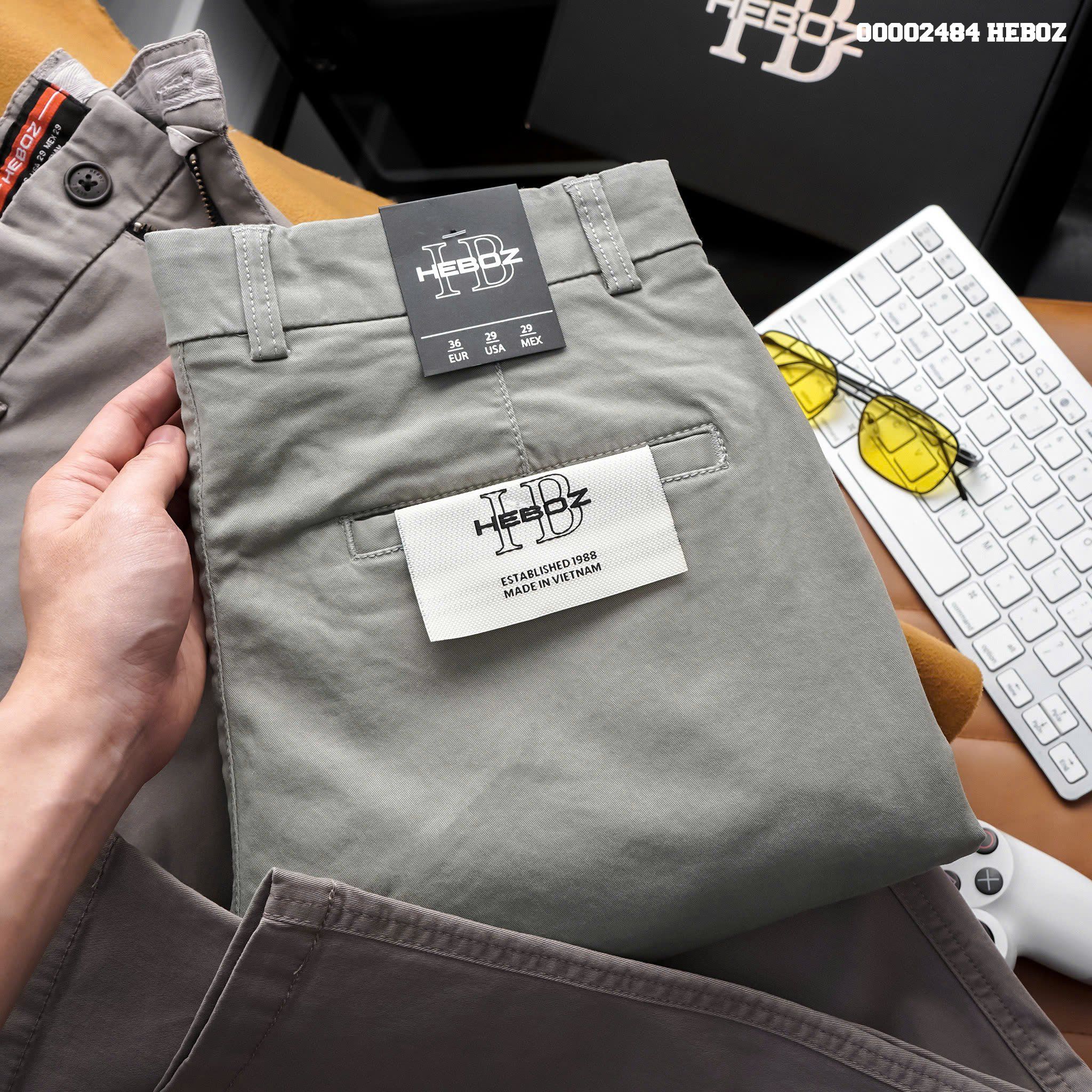 Quần kaki nam Heboz dáng slim fit 4M - 00002484