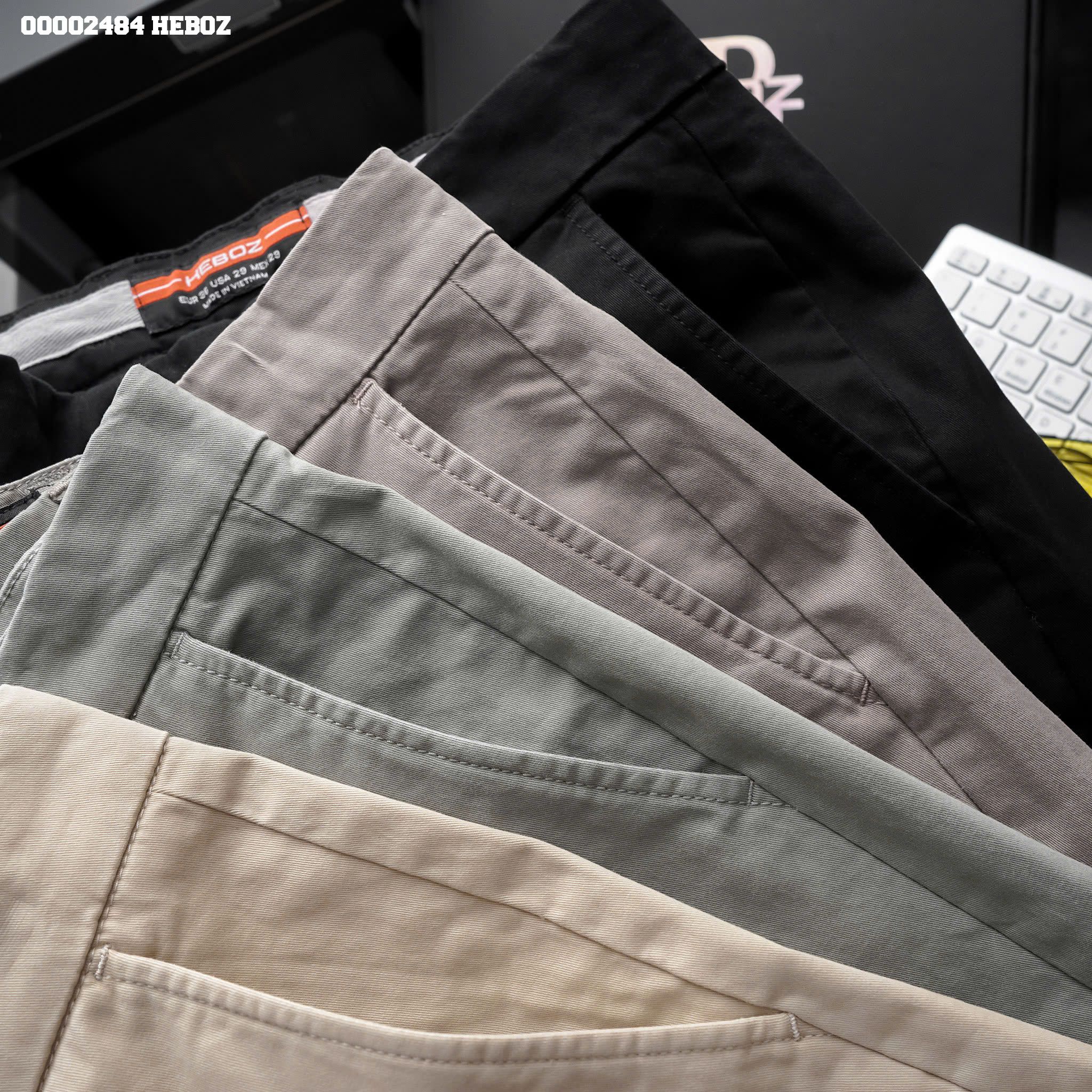 Quần kaki nam Heboz dáng slim fit 4M - 00002484