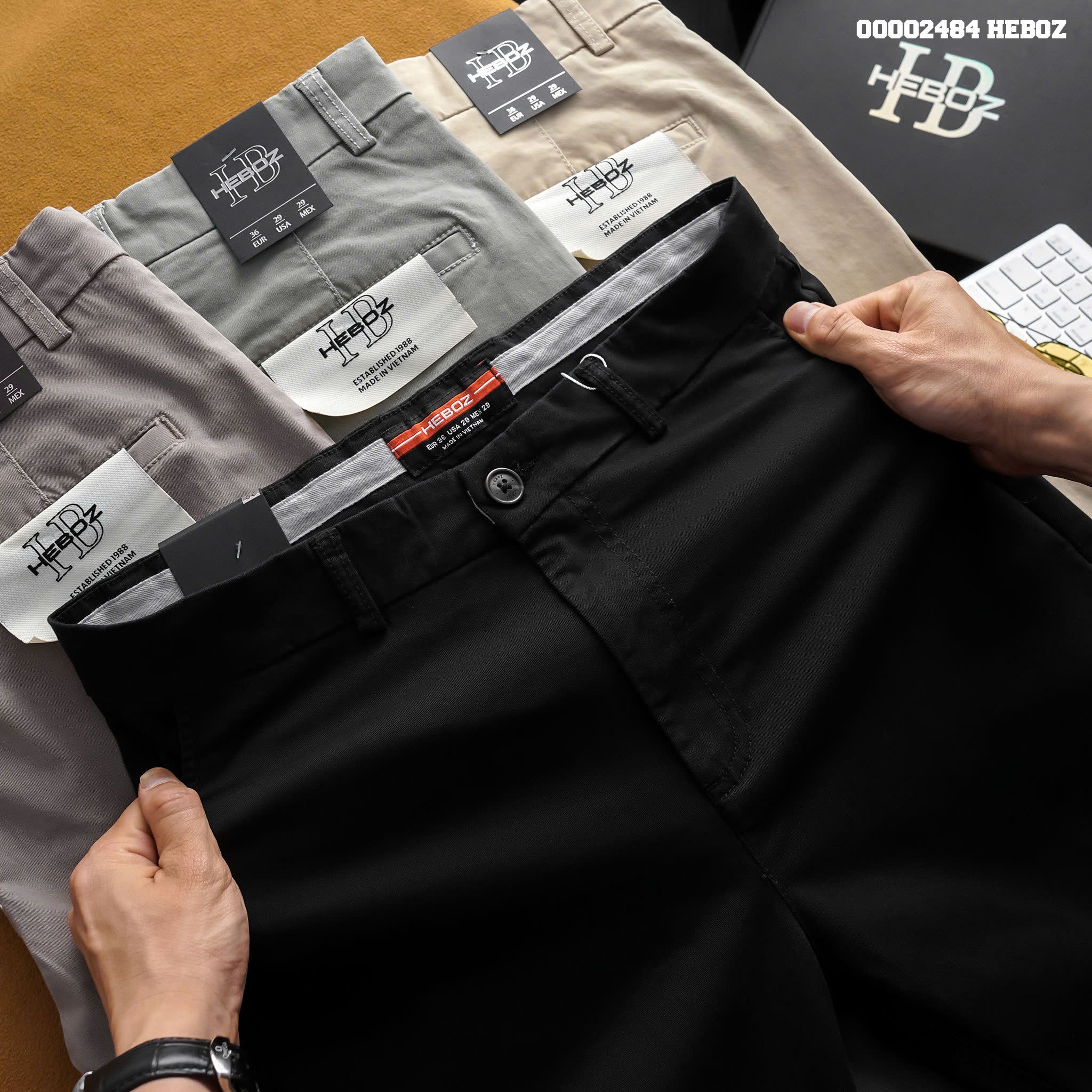 Quần kaki nam Heboz dáng slim fit 4M - 00002484