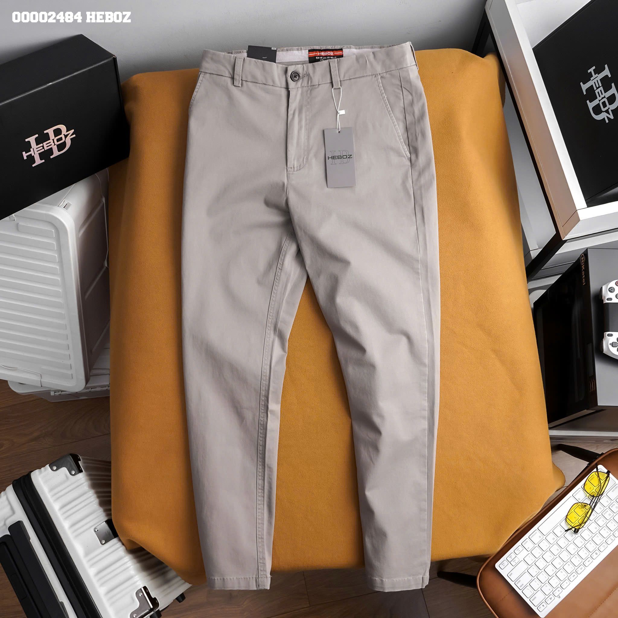 Quần kaki nam Heboz dáng slim fit 4M - 00002484