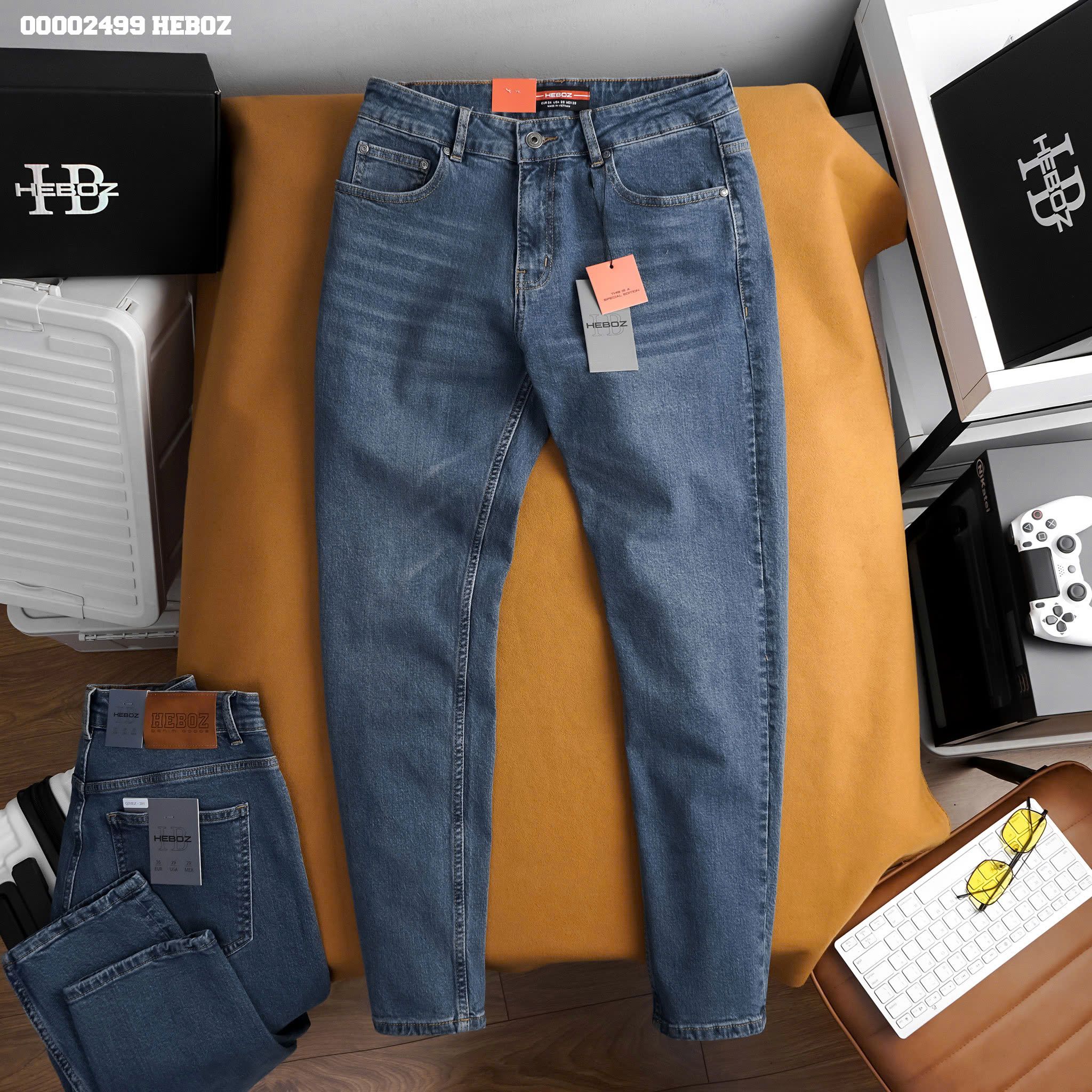 Quần jean nam Heboz basic form slim D201 - 00002499