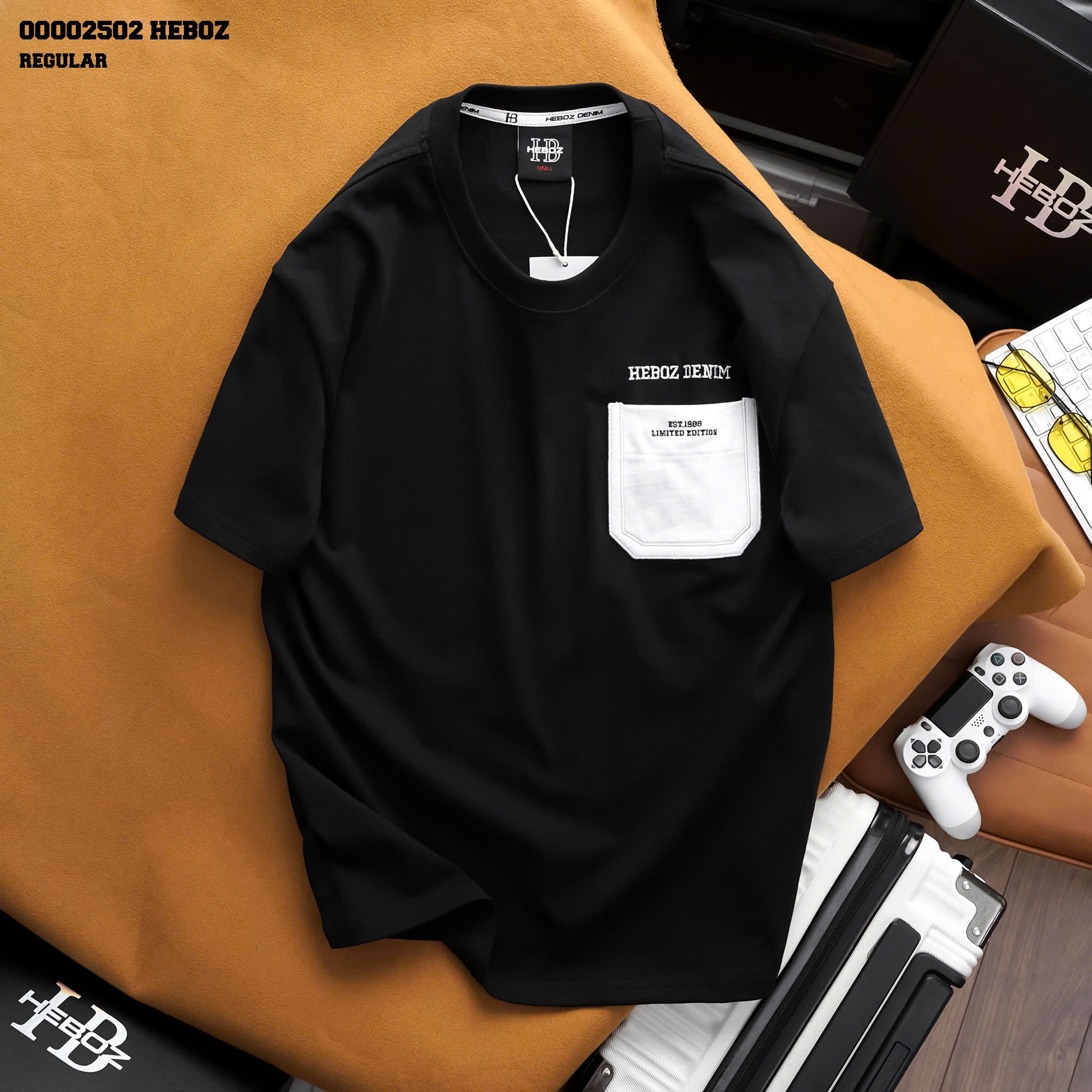 Áo thun nam Heboz one pocket 3M - 00002502