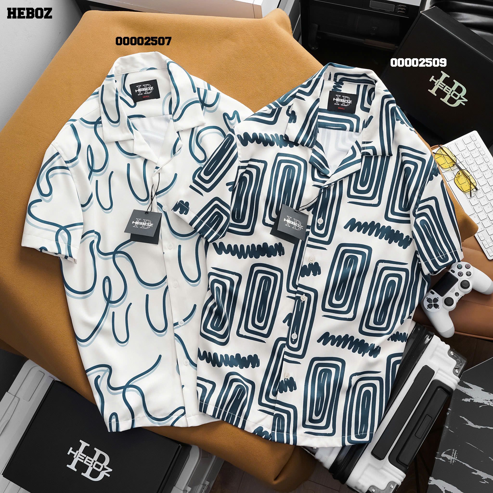 Áo sơ mi nam Heboz print pattern 4 - 00002509