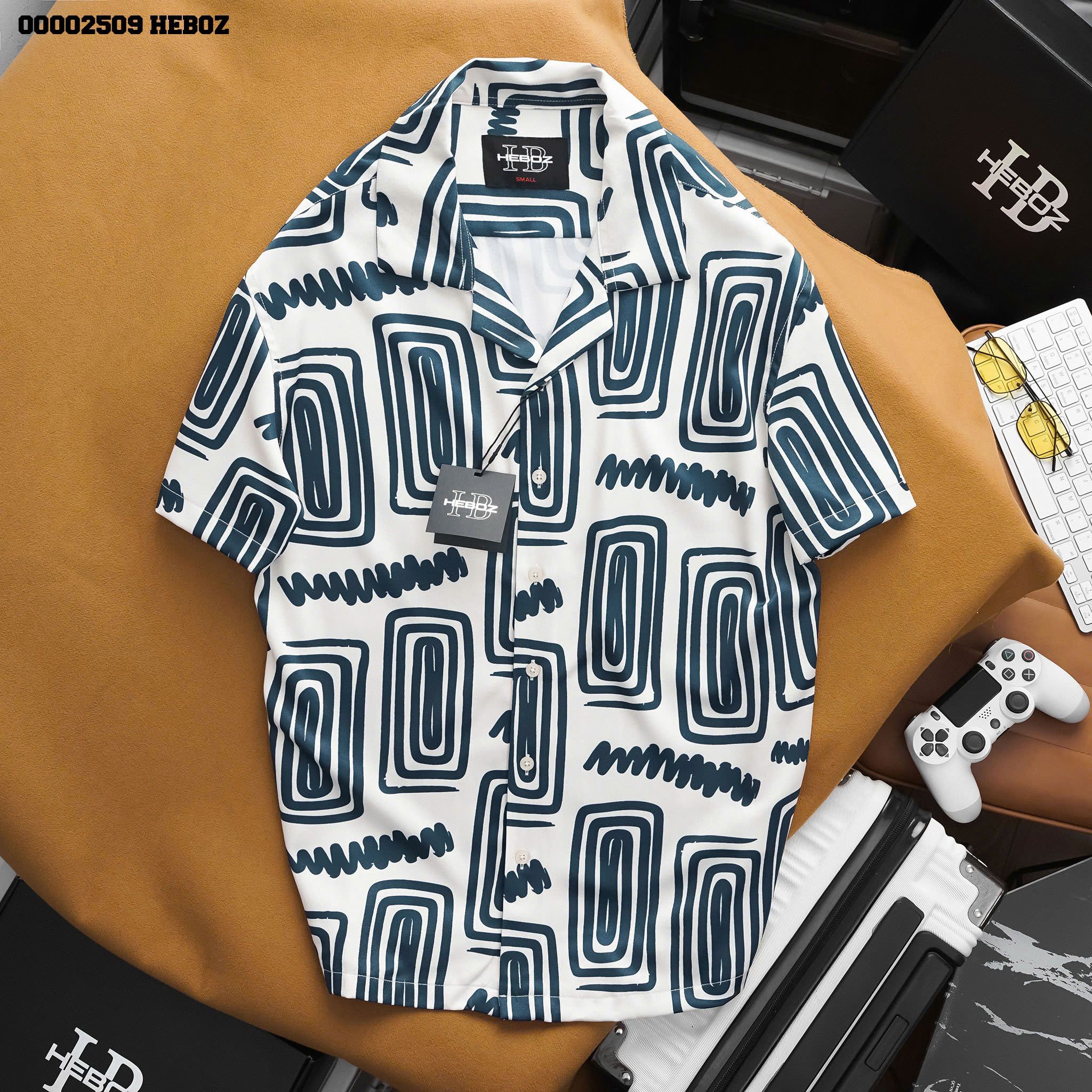 Áo sơ mi nam Heboz print pattern 4 - 00002509
