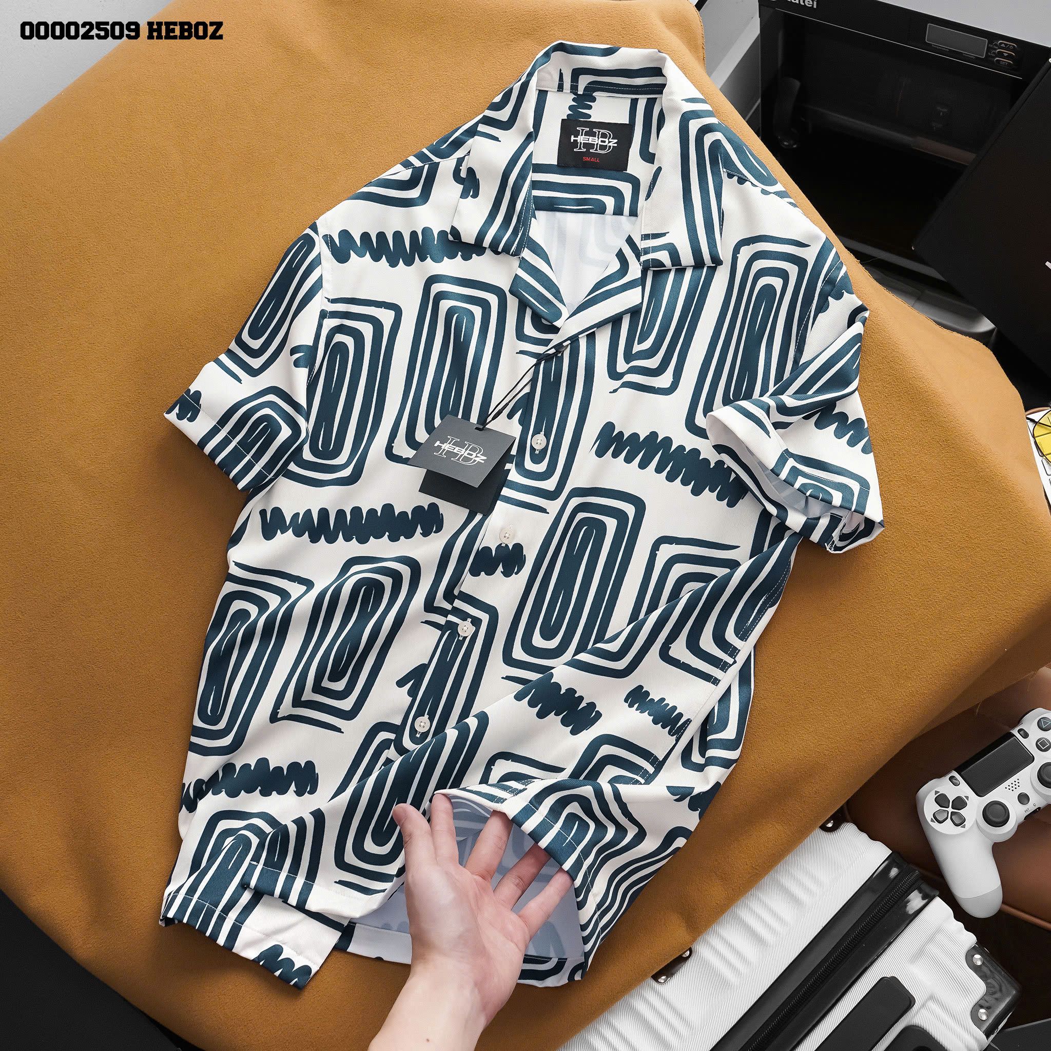 Áo sơ mi nam Heboz print pattern 4 - 00002509