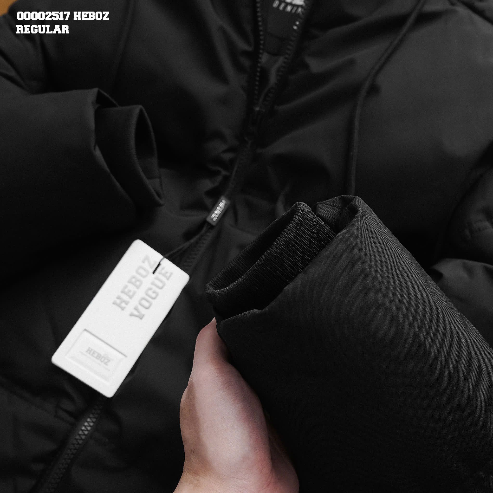 Áo khoác phao nam Heboz tháo nón - 00002517
