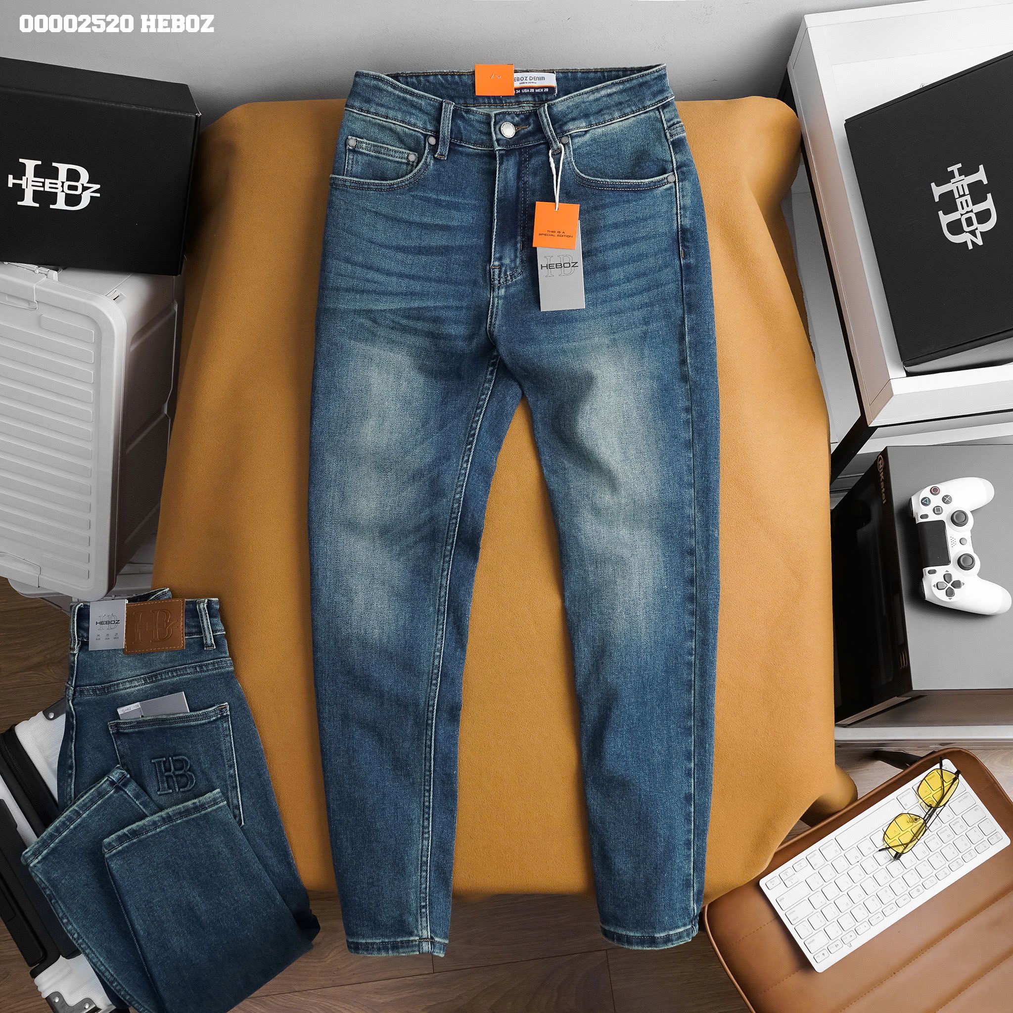 Quần jean nam Heboz basic form slim D-109 - 00002520