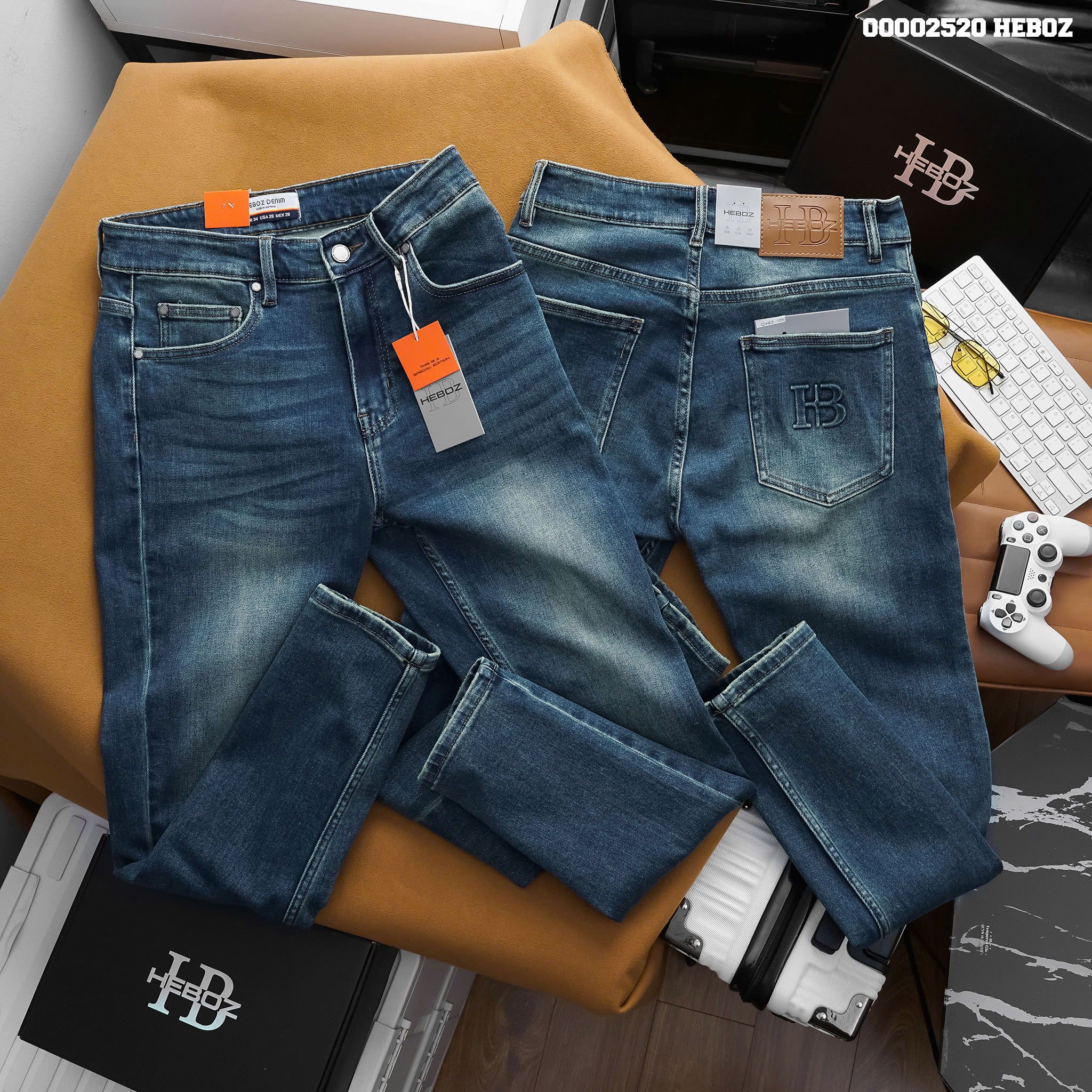 Quần jean nam Heboz basic form slim D-109 - 00002520