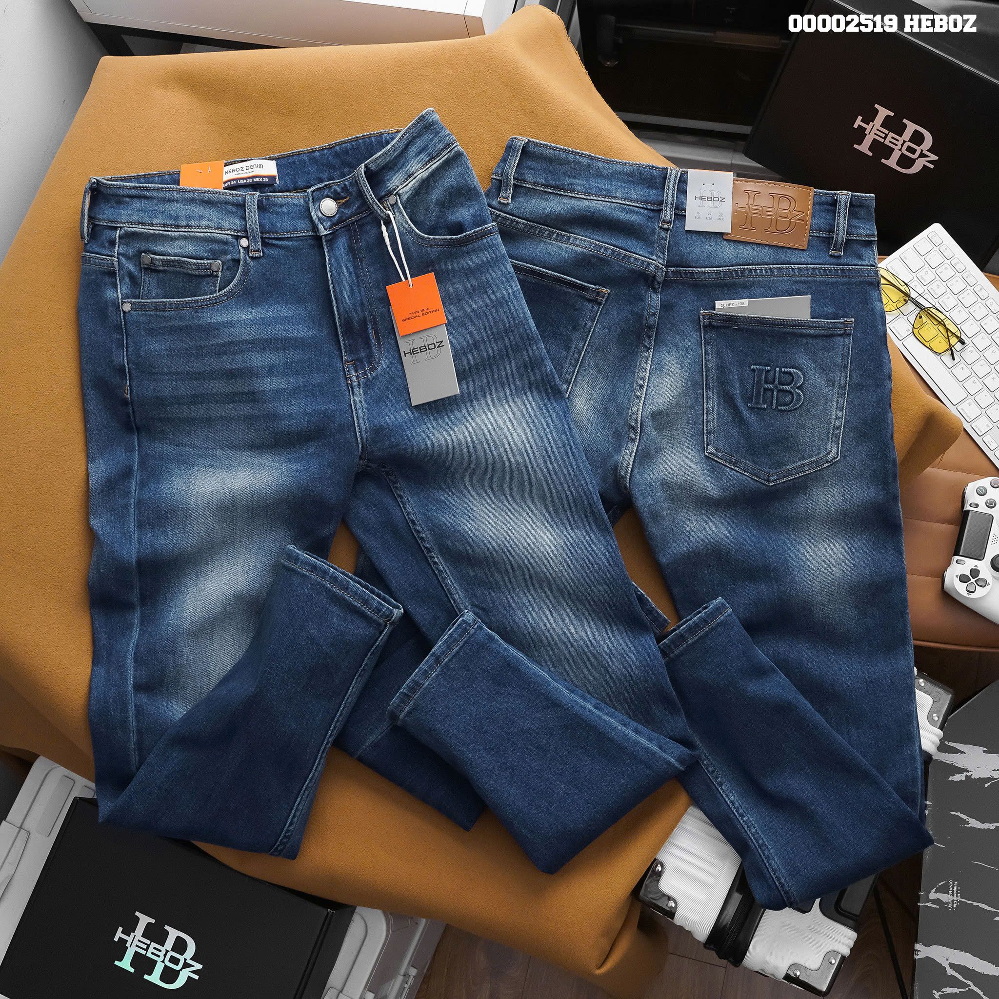 Quần jean nam Heboz basic form slim D-108 - 00002519
