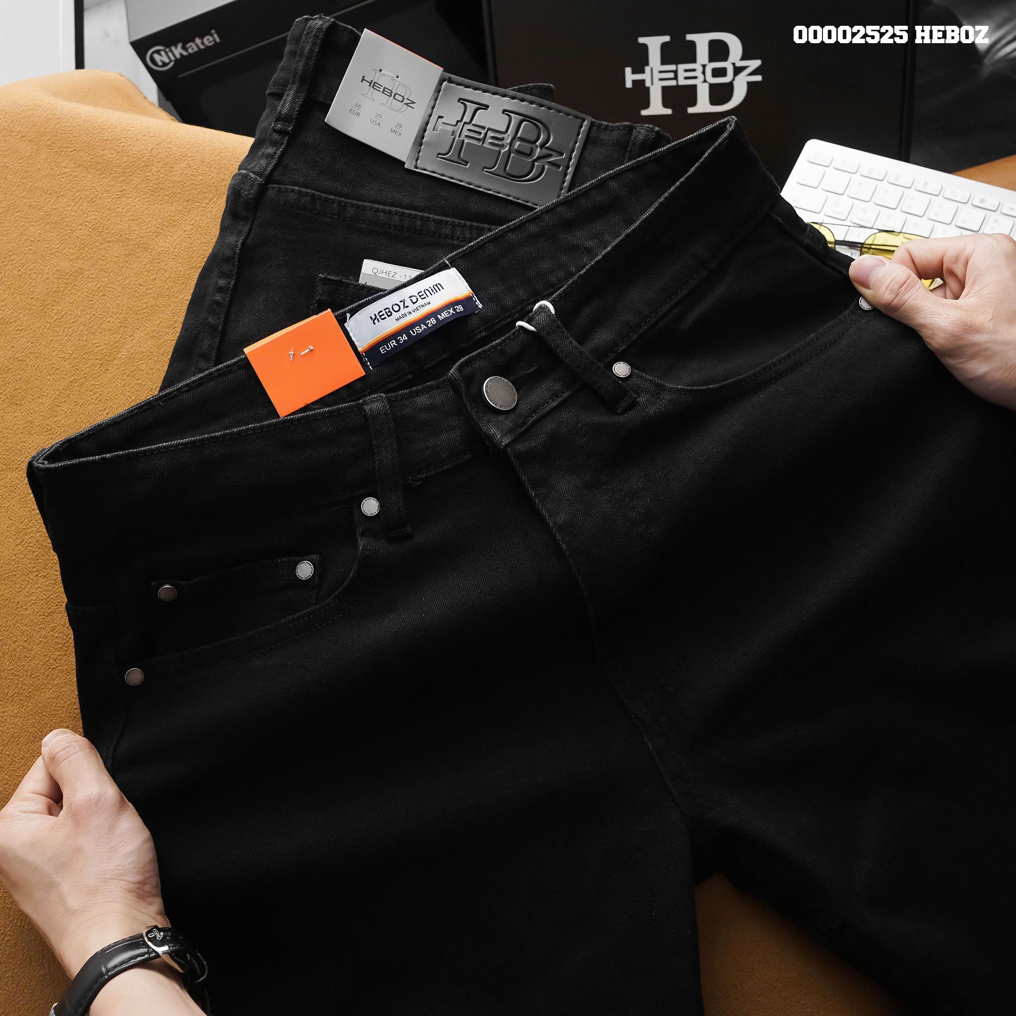 Quần jean nam Heboz basic dáng slim D111 - 00002525