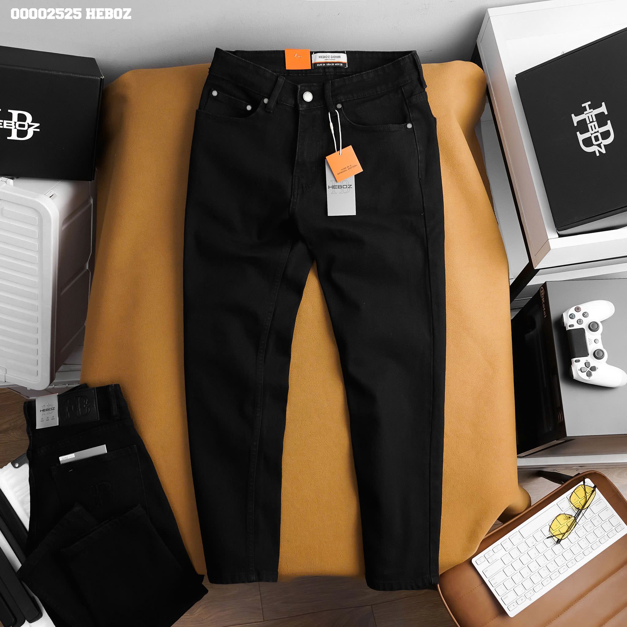 Quần jean nam Heboz basic dáng slim D111 - 00002525