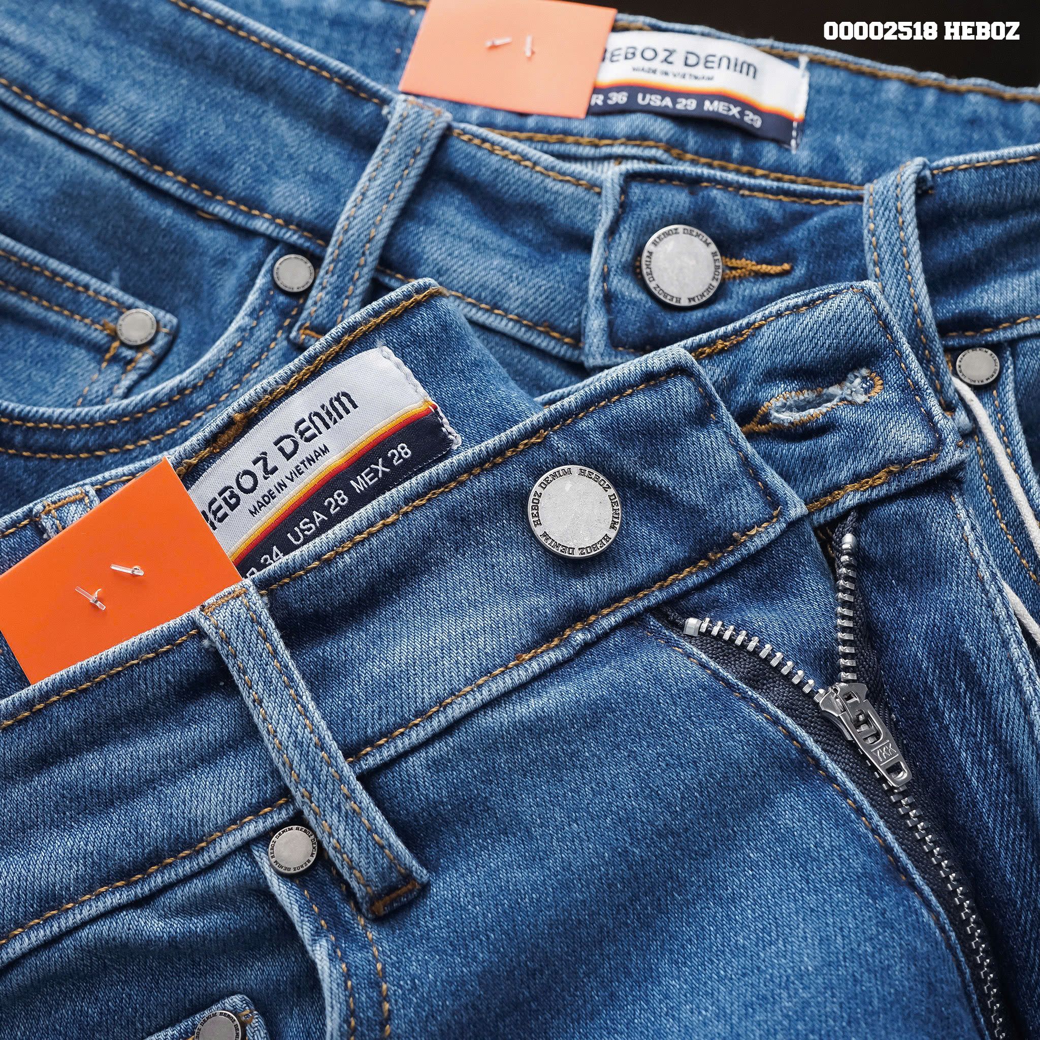 Quần jean nam Heboz basic form slim D-107 - 00002518