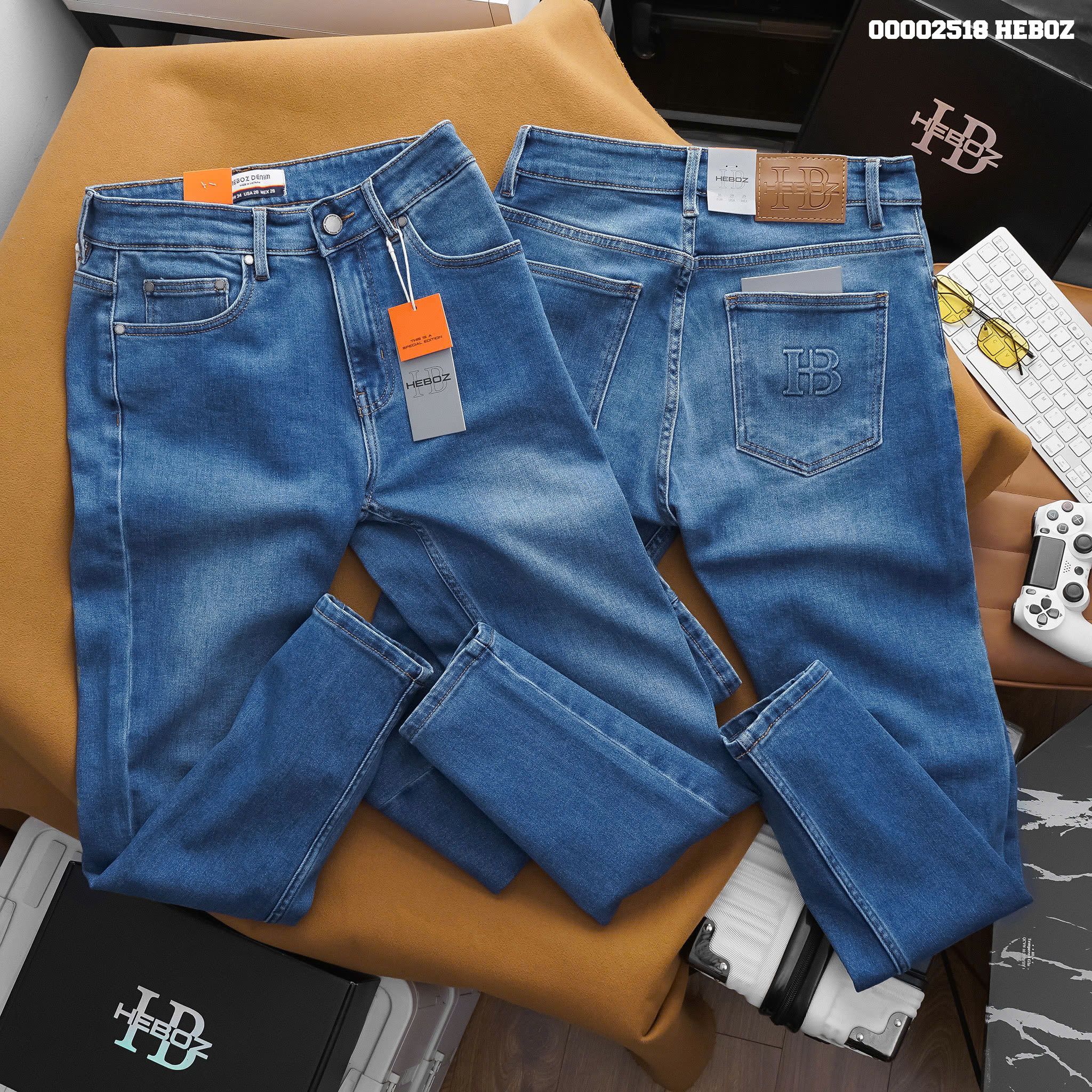 Quần jean nam Heboz basic form slim D-107 - 00002518