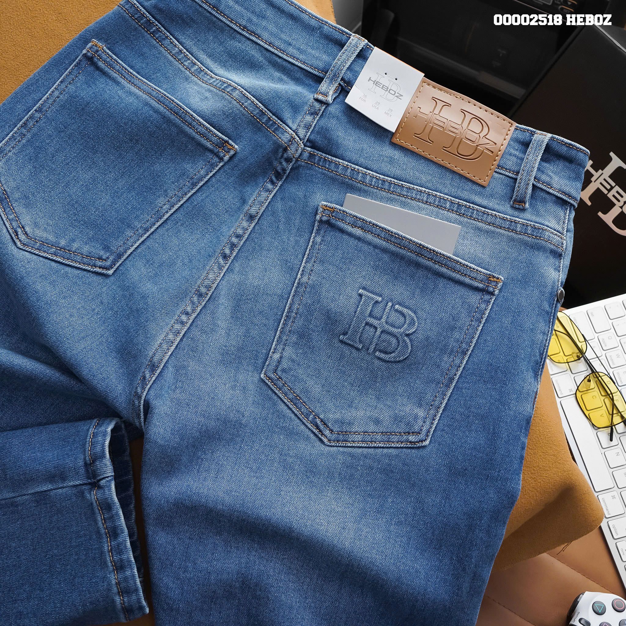 Quần jean nam Heboz basic form slim D-107 - 00002518