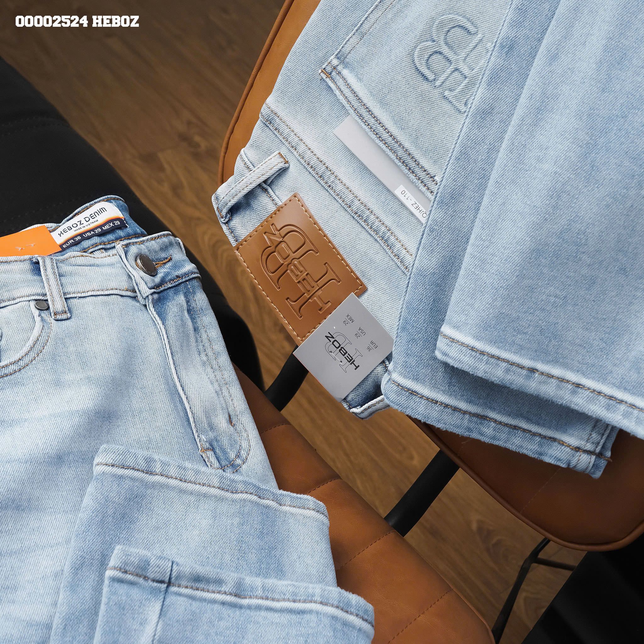 Quần jean nam Heboz basic dáng slim D110 - 00002524