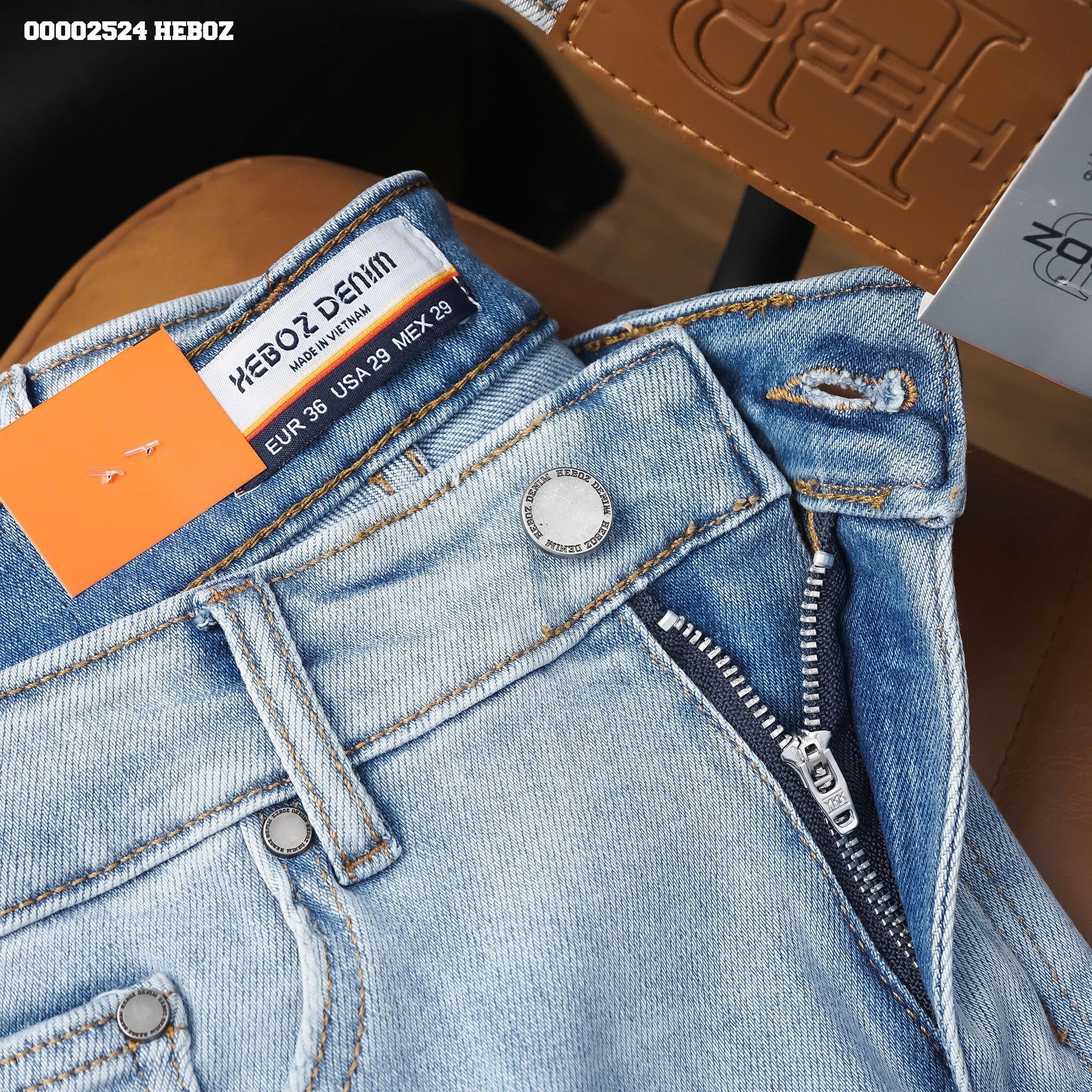 Quần jean nam Heboz basic dáng slim D110 - 00002524