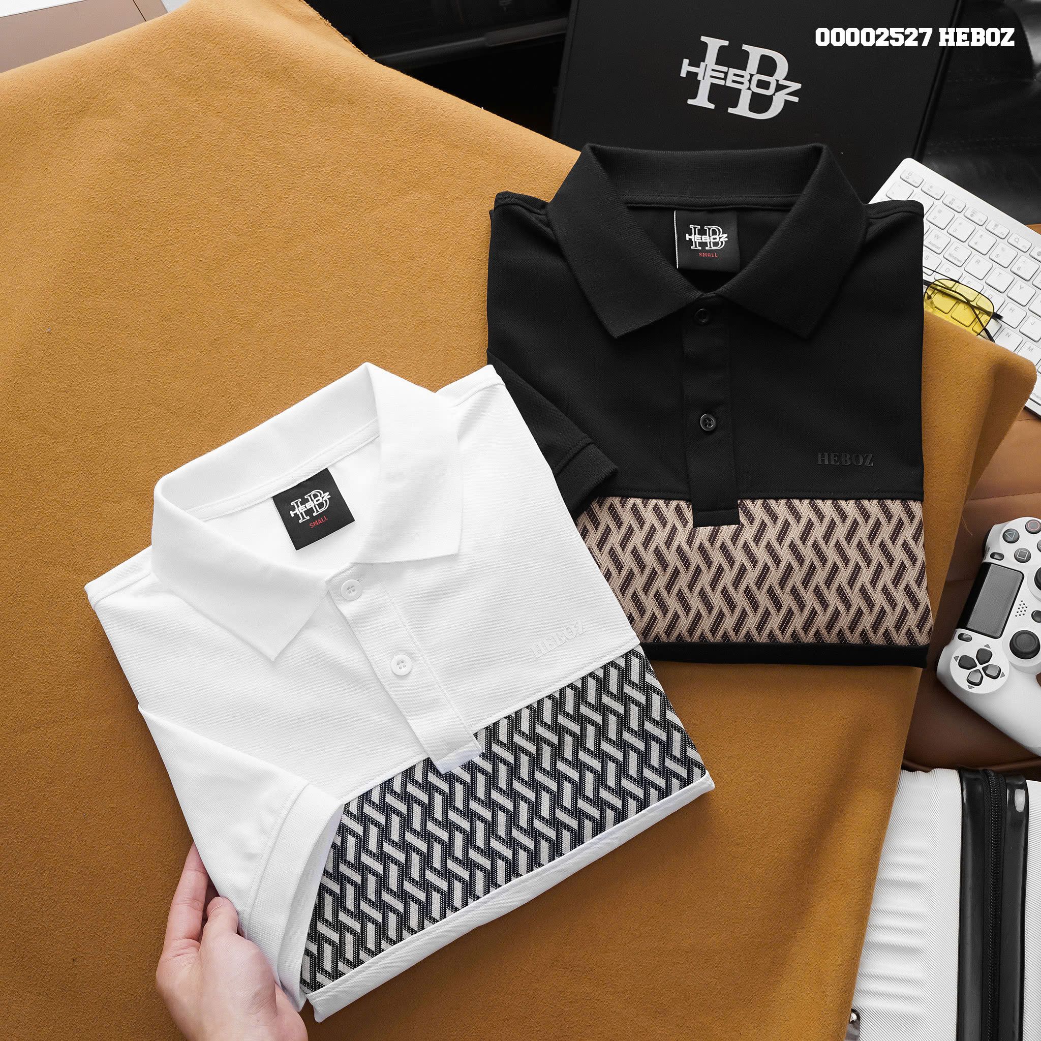 Áo polo nam Heboz Middle pattern 2M - 00002527