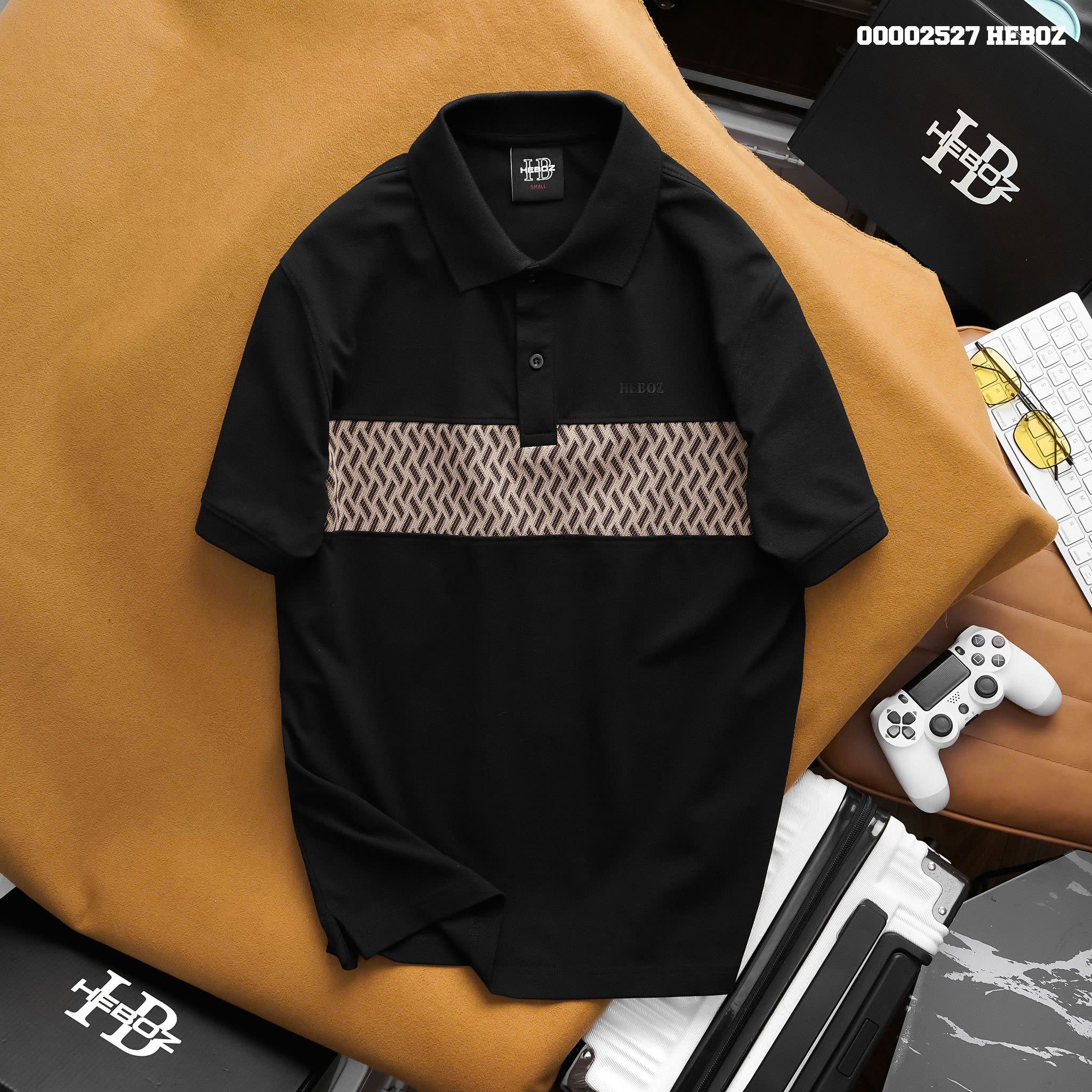 Áo polo nam Heboz Middle pattern 2M - 00002527