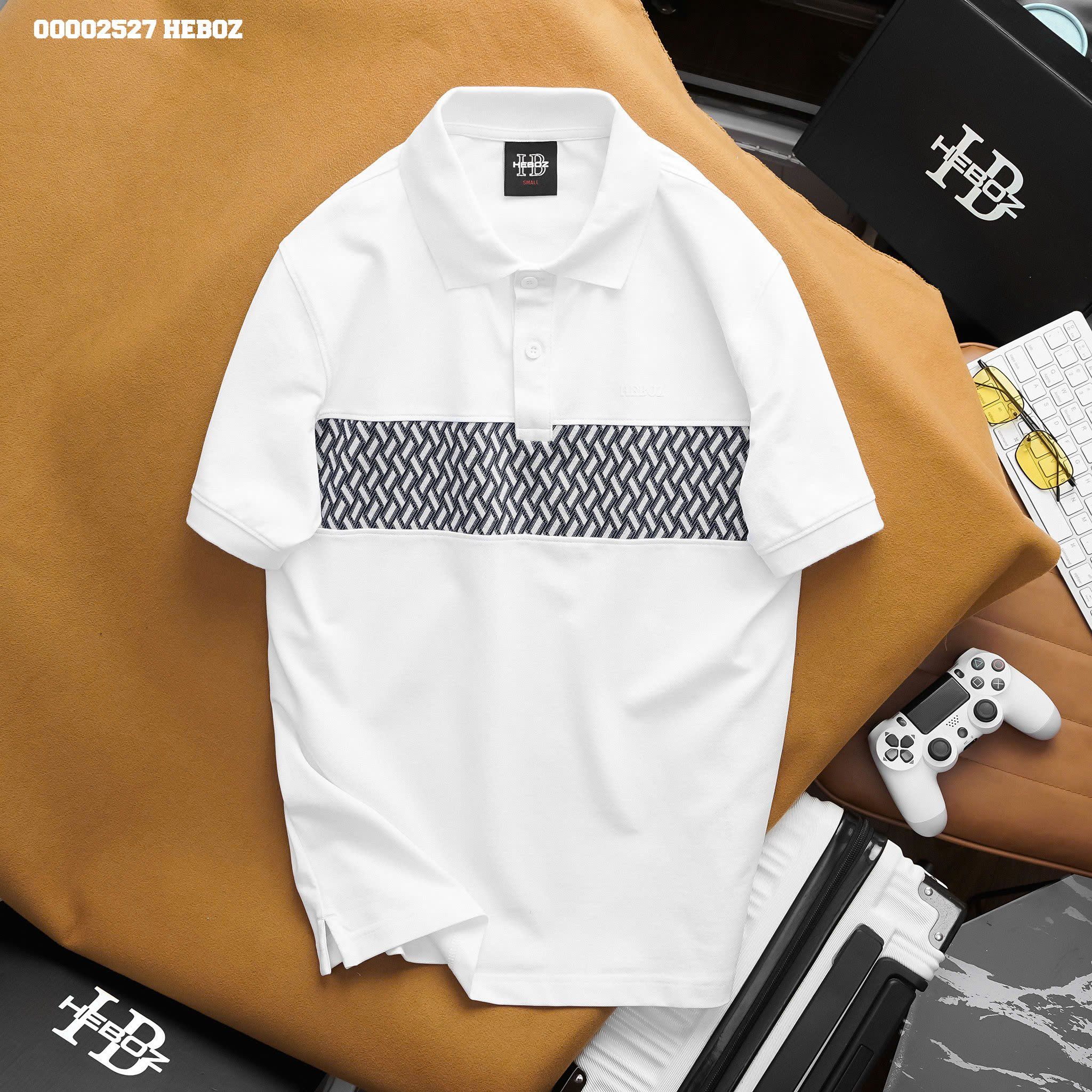 Áo polo nam Heboz Middle pattern 2M - 00002527