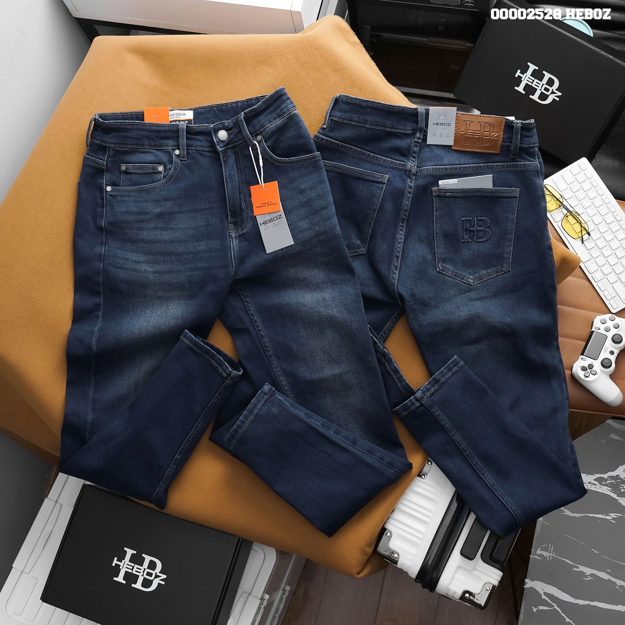 Quần jean nam Heboz basic dáng slim D112 - 00002528