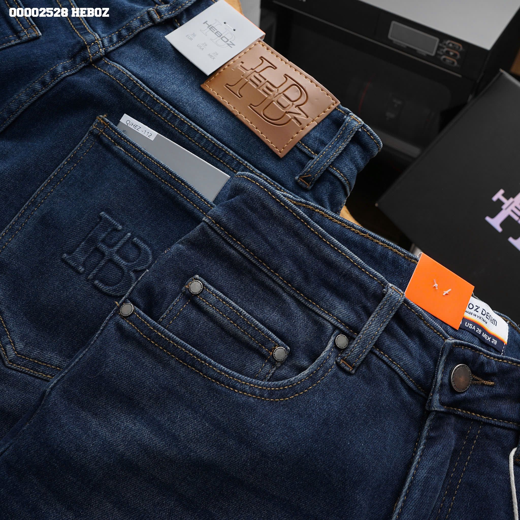 Quần jean nam Heboz basic dáng slim D112 - 00002528