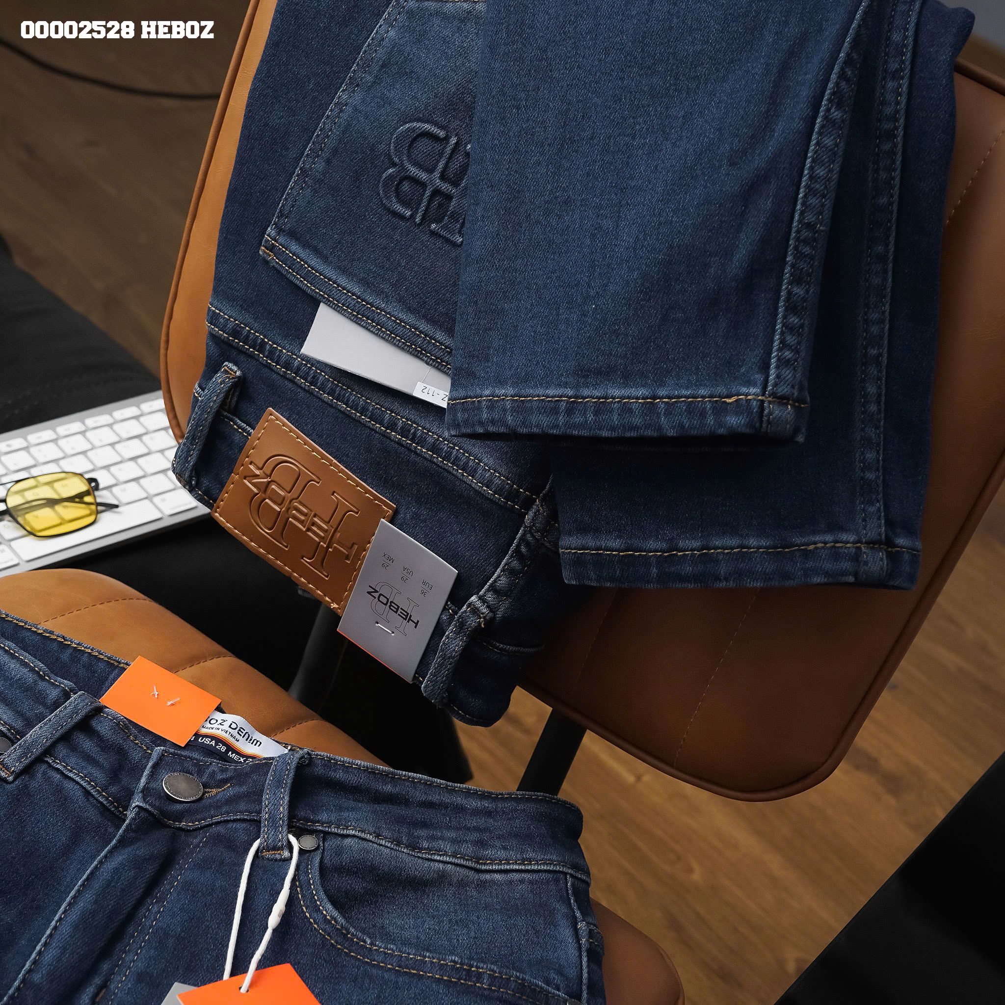 Quần jean nam Heboz basic dáng slim D112 - 00002528