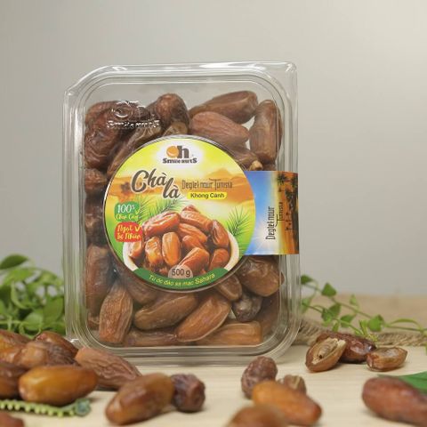 Chà Là Không Cành Deglet Nour Smilenuts Hộp 500g 