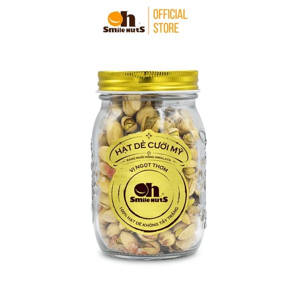 Hạt Dẻ Cười Mỹ (Rang Muối Hồng Himalaya) Oh Smile Nuts - Hủ 230g