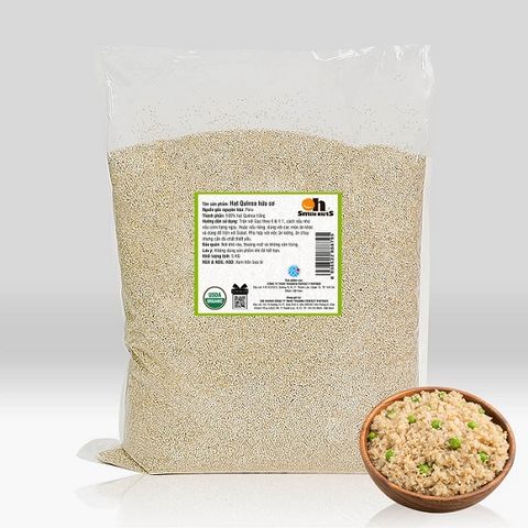  Hạt Quinoa Diêm Mạch Trắng Hữu Cơ Peru Smile Nuts Túi 5Kg 