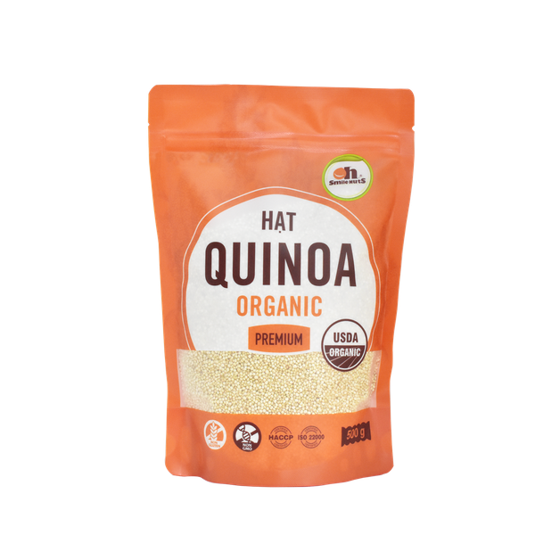 Hạt Quinoa Trắng Hữu Cơ Smile Nuts Túi 500g - Nhập Khẩu Từ Peru