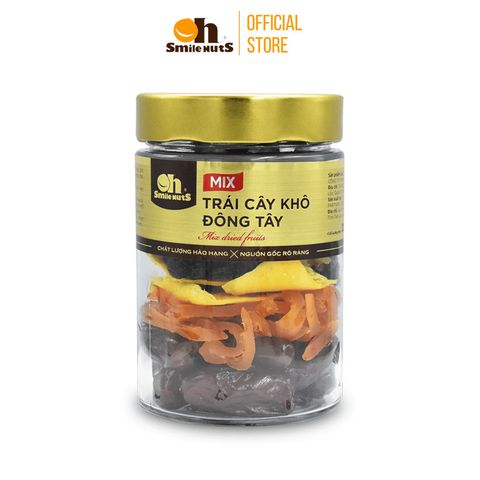  Mix Trái Cây Khô Đông Tây Oh Smile Nuts - Hủ 330g 