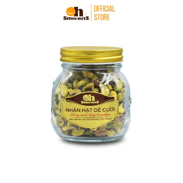 Nhân Hạt Dẻ Cười Mỹ (Rang Muối Hồng Himalaya) Oh Smile Nuts - Hủ 200g