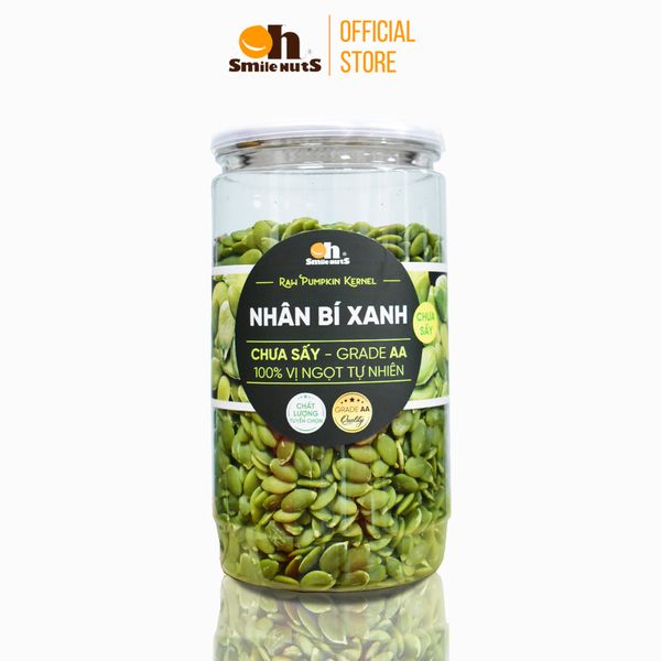 Nhân Bí Xanh Tươi Dùng Để Nấu Sữa Smile Nuts Hộp 500g