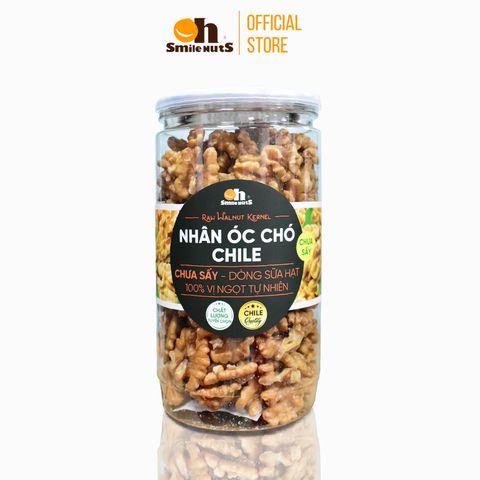  Nhân Óc Chó Vàng Chile Tươi - Nhân Óc Chó Nấu Sữa Smile Nuts Hộp 350g 